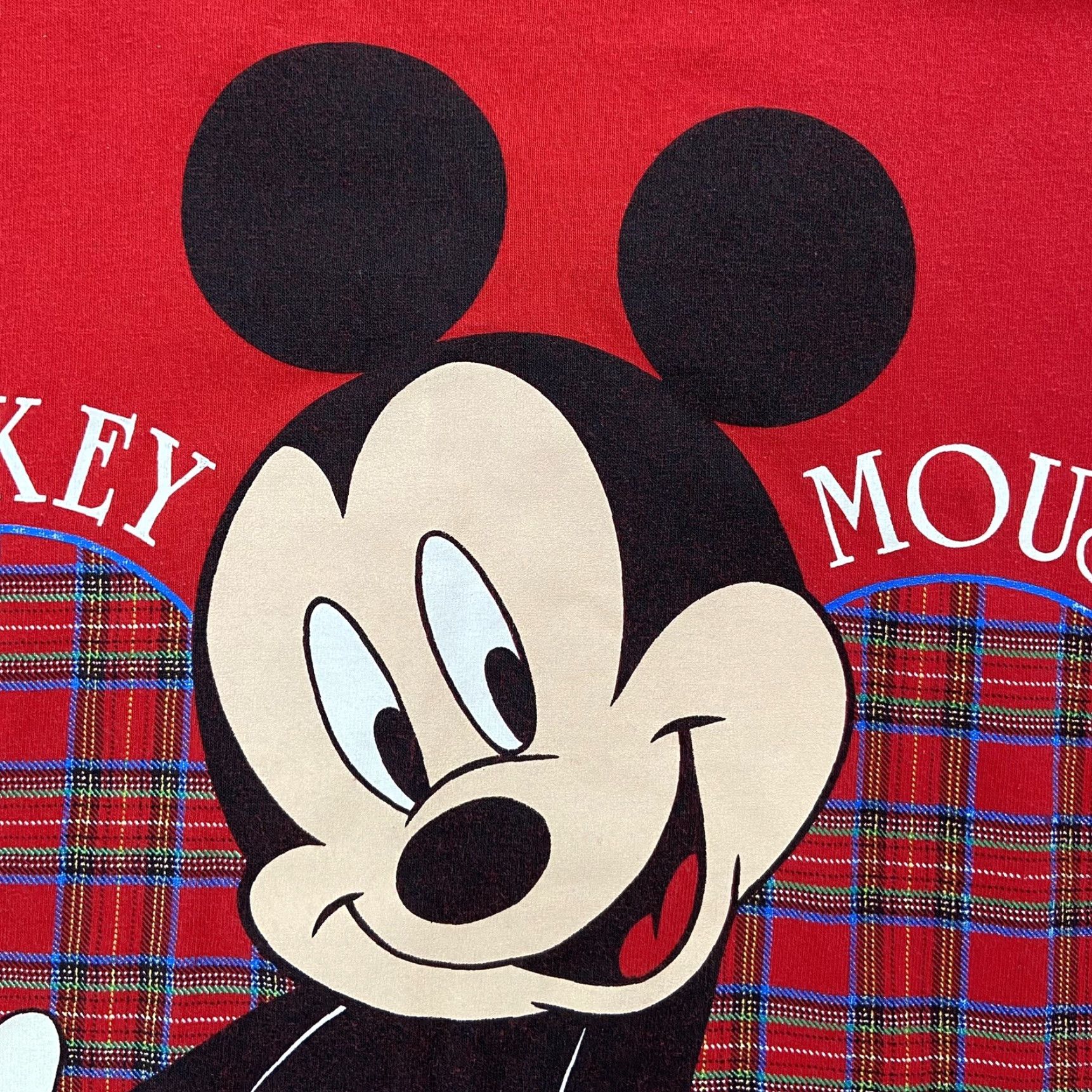 Disney VINTAGE Mickey Mouse Disney Sleep Shirt Womens One Size Red Graphic Print Lounge Nightgown Knit Cotton Size ONE SIZE - 5 Thumbnail