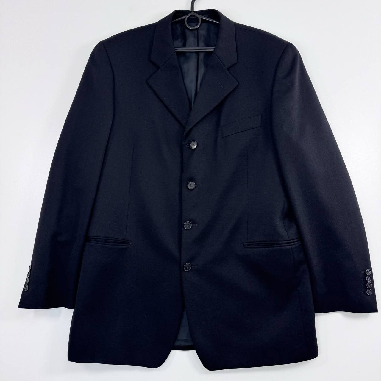 Yves Saint Laurent Yves Saint Laurent Blazer Pure Black Suit Jacket Size 52 L Size US L / EU 52-54 / 3 - 1 Thumbnail