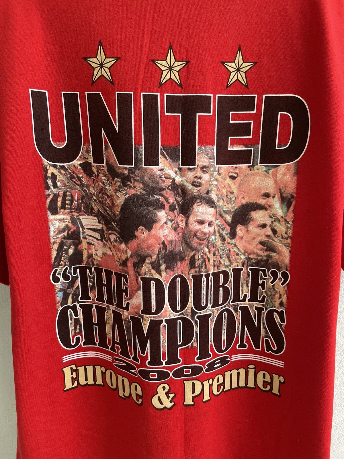 Vintage Manchester United 2007 2008 Fan Merchandise Red T Shirt Tee Size US XL / EU 56 / 4 - 13 Thumbnail