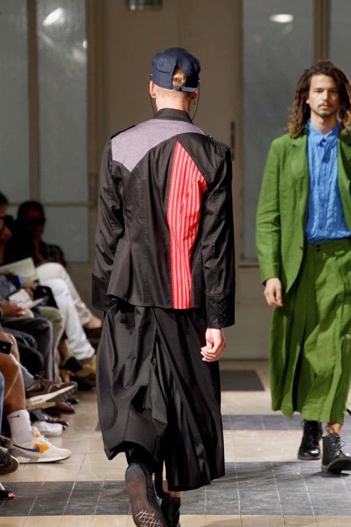 Yohji Yamamoto Yohji Yamamoto Spring/Summer 2012 Patchwork Napoleon Jacke Size US M / EU 48-50 / 2 - 8 Thumbnail
