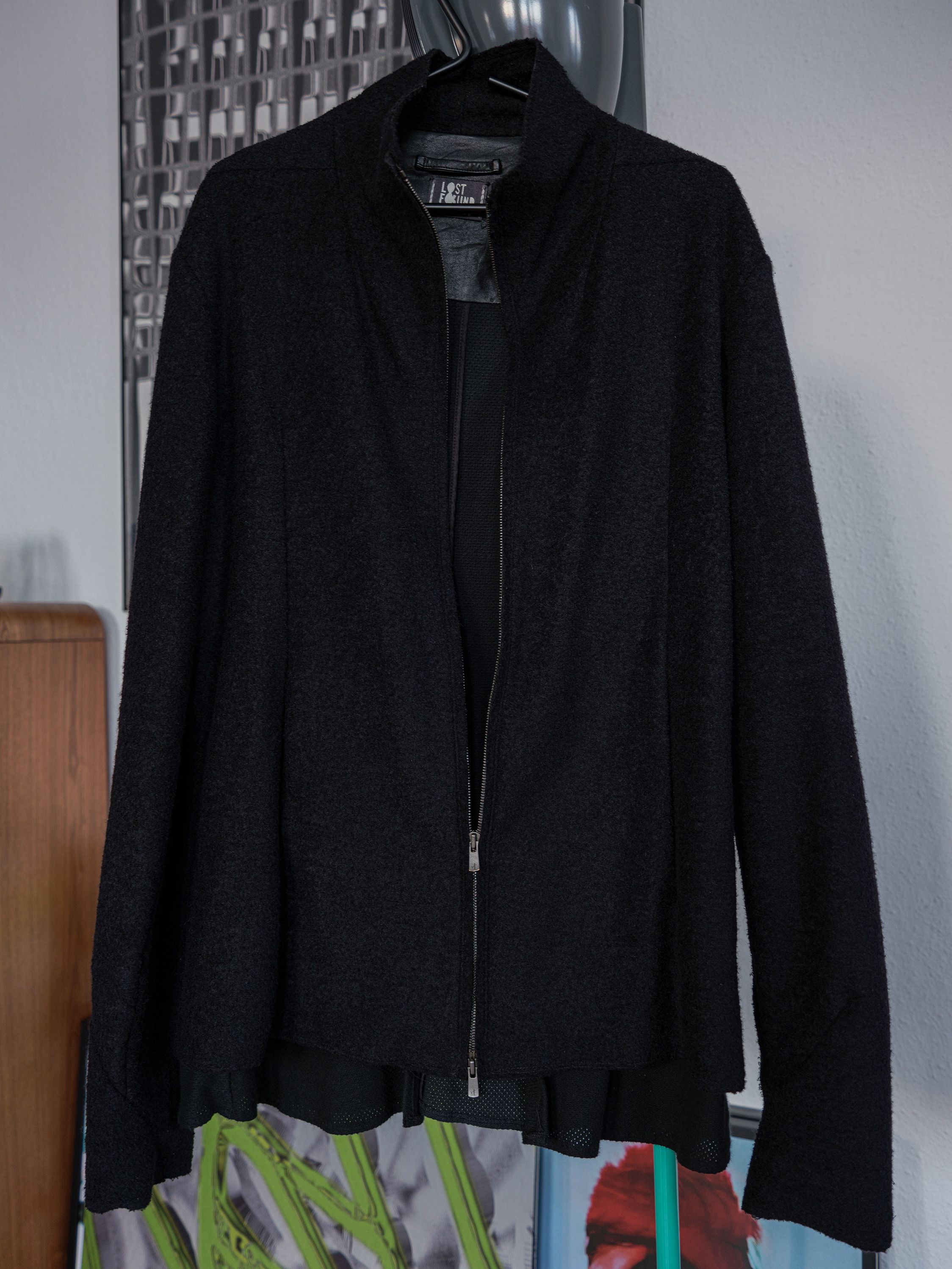 image of Lost Found Ria Dunn Double Layered Jacket in Black, Men's (Size Medium)