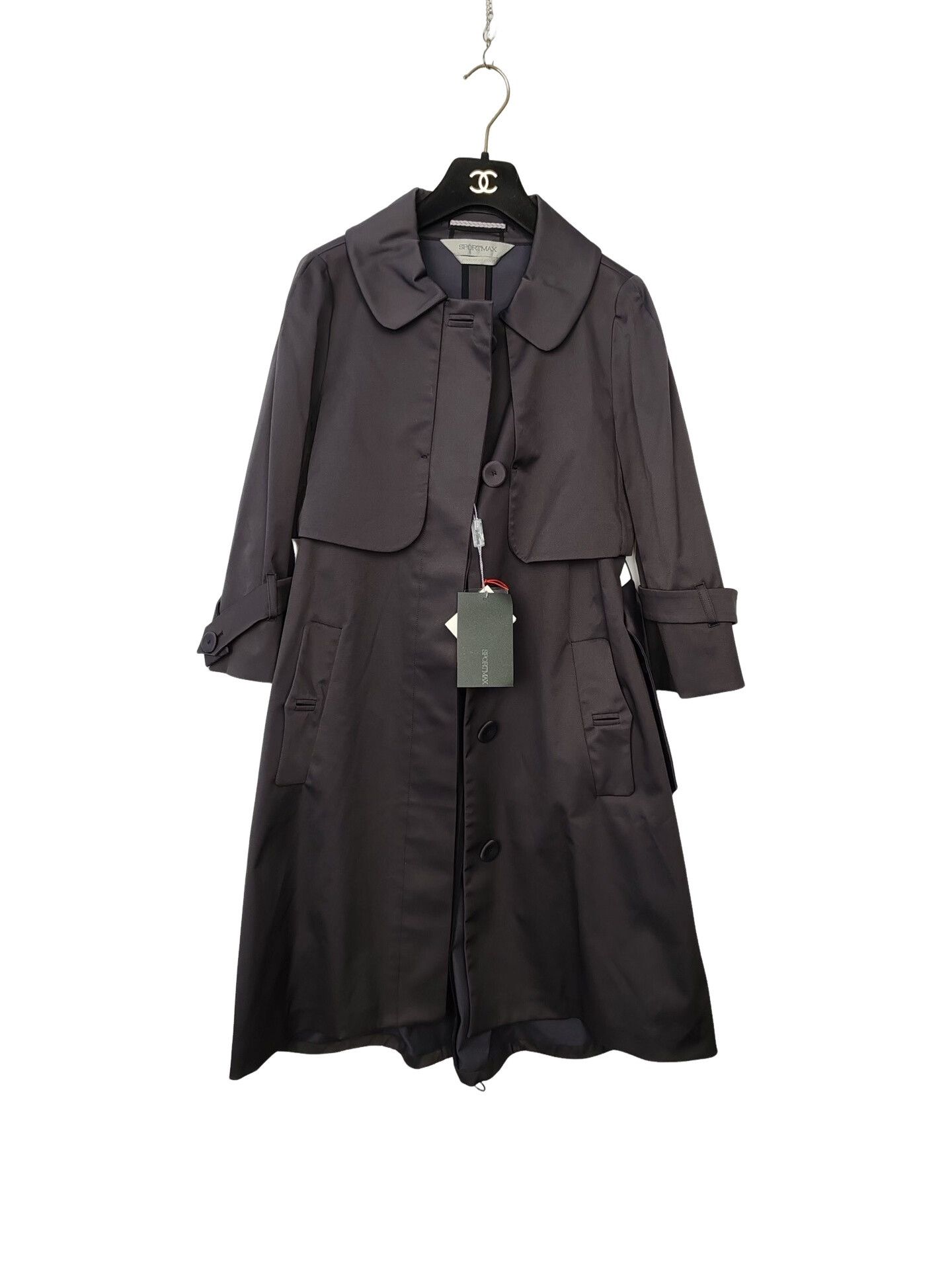 Sportmax Sportmax Silk Blend Trench Coat Size 36 Size XS / US 0-2 / IT 36-38 - 1 Thumbnail