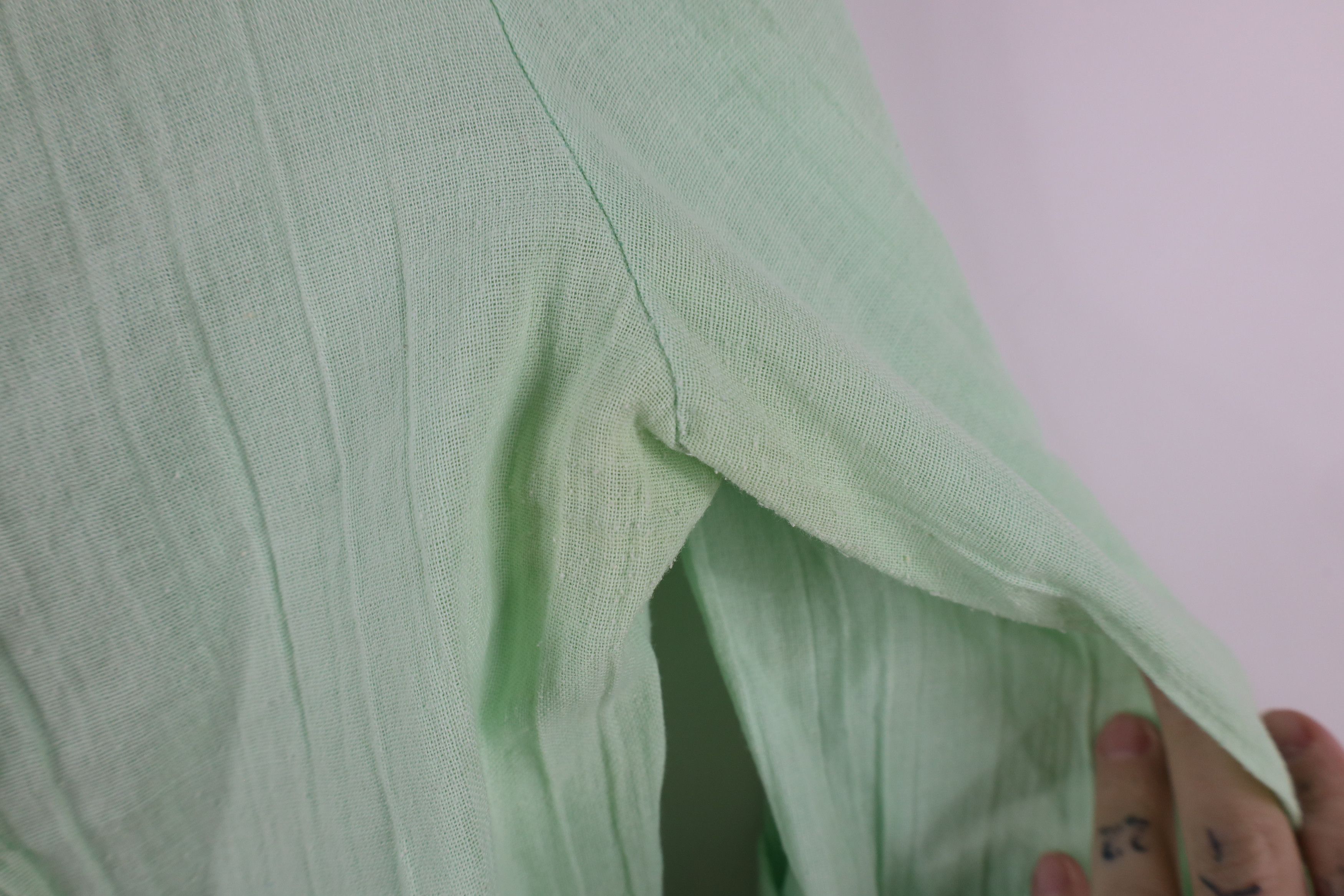 Vintage Vintage 60s 70s Country Primitive Gauzy Cotton Ruffled Shirt Size M / US 6-8 / IT 42-44 - 5 Thumbnail