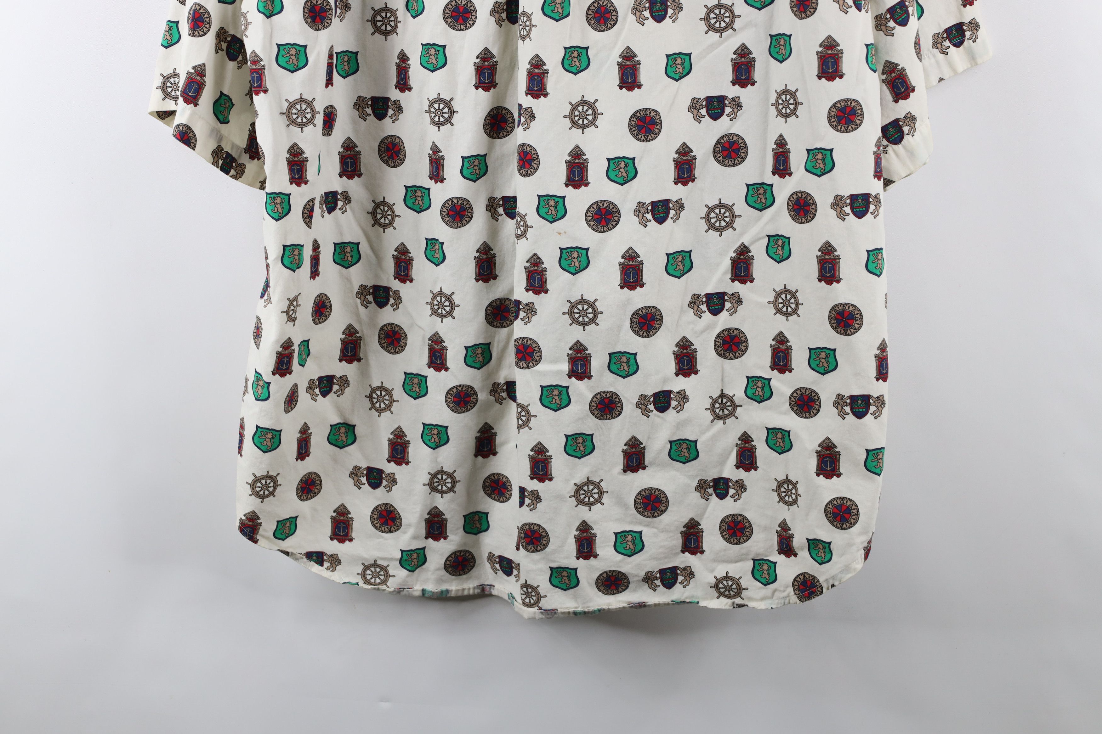 Vintage Vintage 90s Streetwear All Over Print Button Down Shirt Size US XL / EU 56 / 4 - 14 Thumbnail