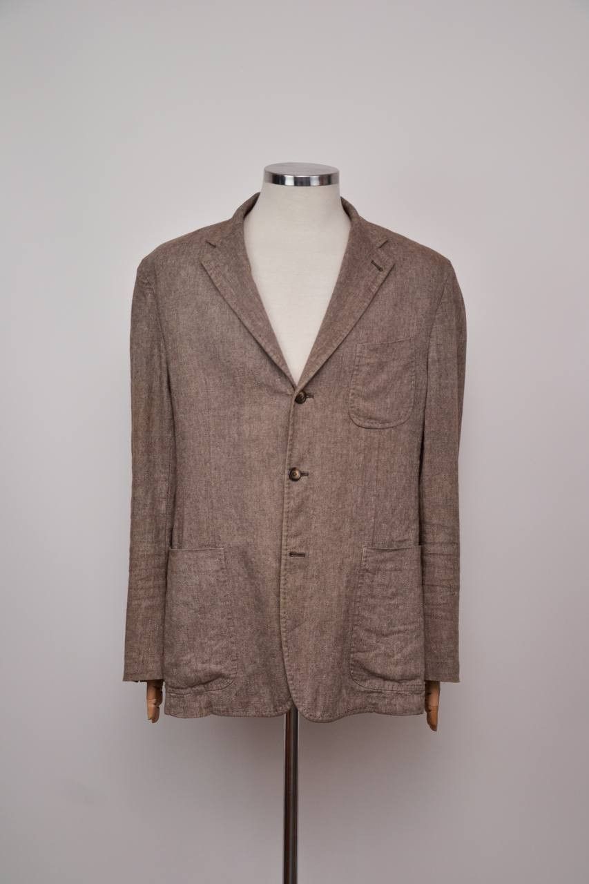Fay FAY Linen Cotton blazer jacket Size 54R - 1 Thumbnail
