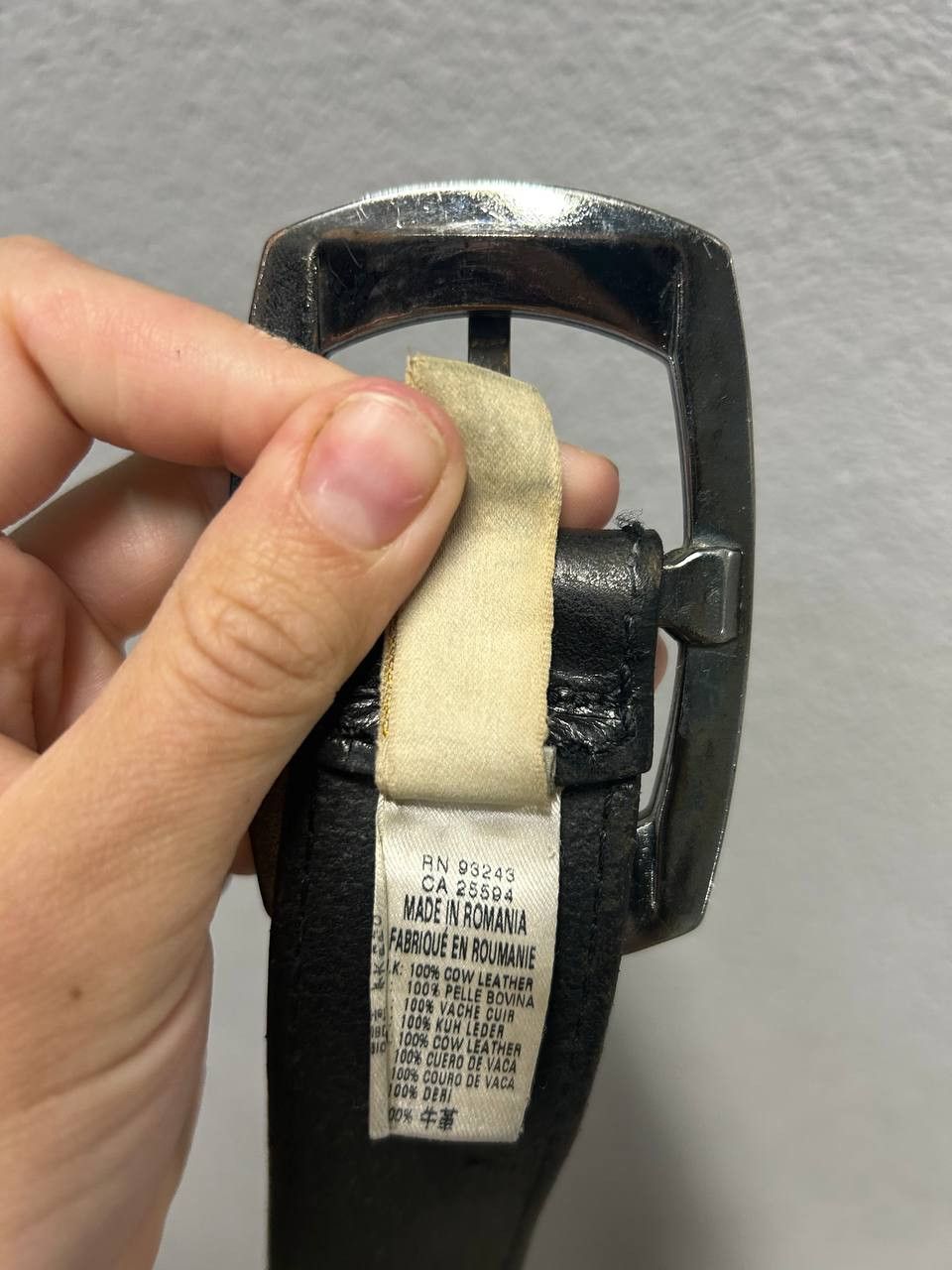 Diesel Diesel mens black leather belt 100/40 Size 40 - 6 Thumbnail
