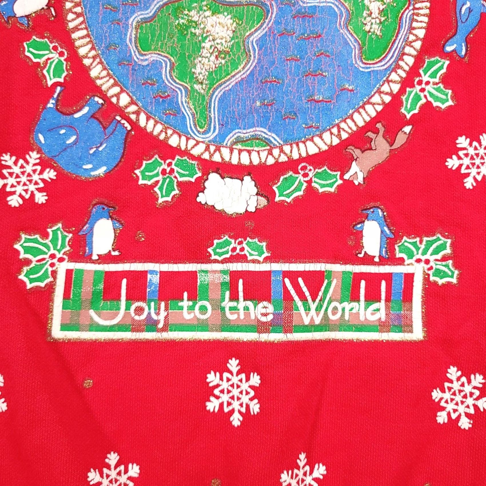 Vintage VINTAGE Holiday Time Shirt Mens M Red Christmas Sweatshirt Adults Acrylic Made USA Size US M / EU 48-50 / 2 - 5 Thumbnail