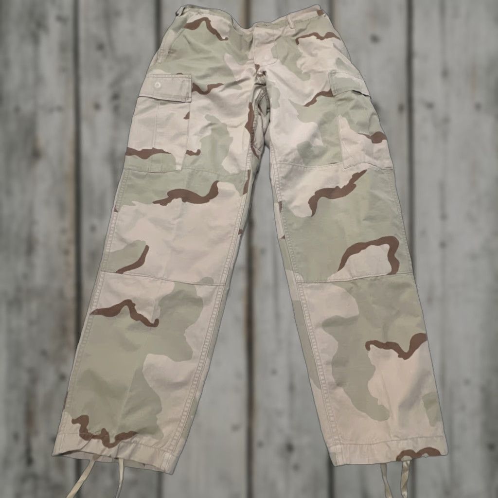 Doublet VINTAGE Military Jeans Tapered 5-Pocket Regular Men Medium US Desert Camo Double Knee Cotton Denim Size US 31 - 1 Thumbnail