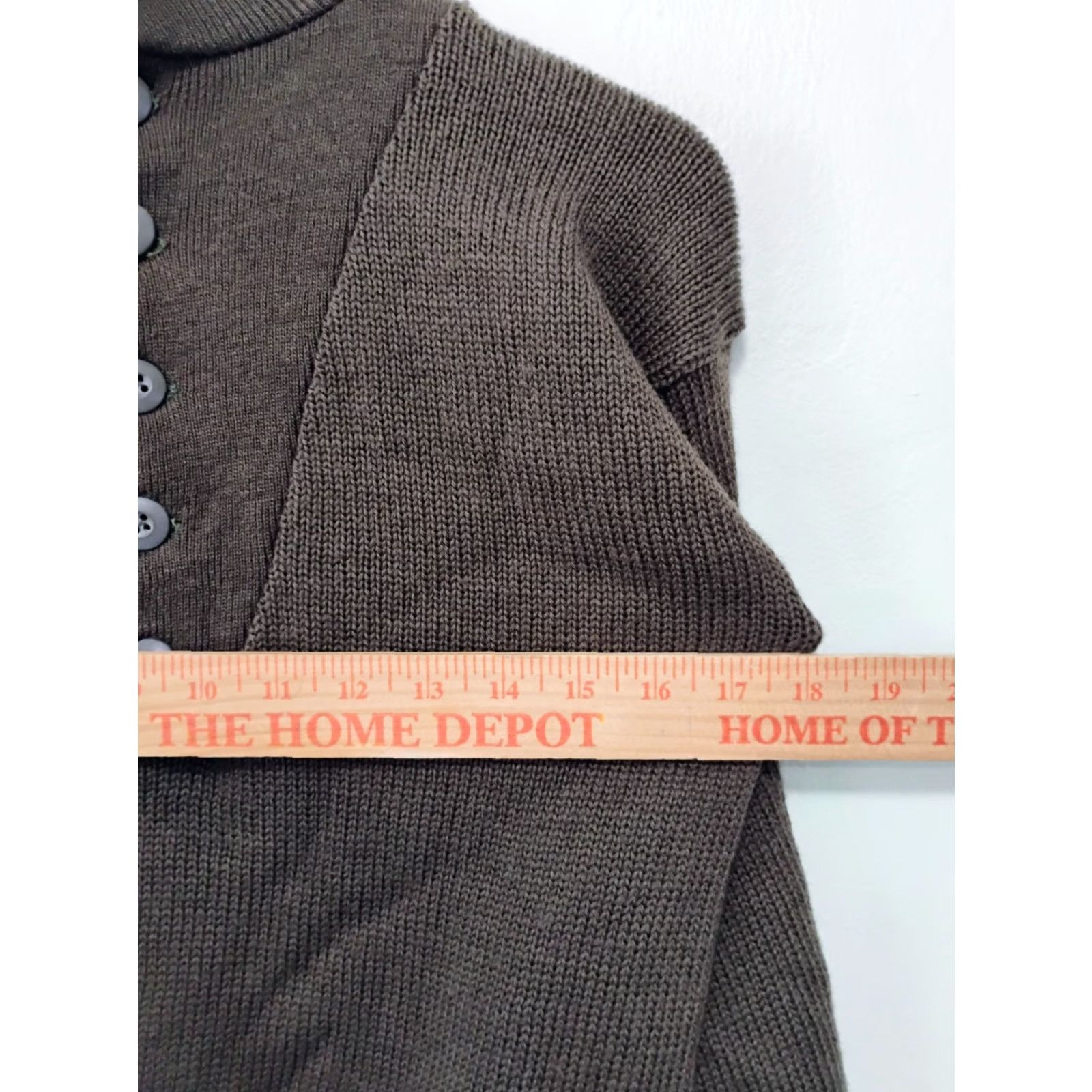 Vintage VINTAGE Jack Young Associates Sweater Henley Shirt Mens Small Green Wool Long Sleeve Button Knit High Neck Casual Size US S / EU 44-46 / 1 - 3 Thumbnail