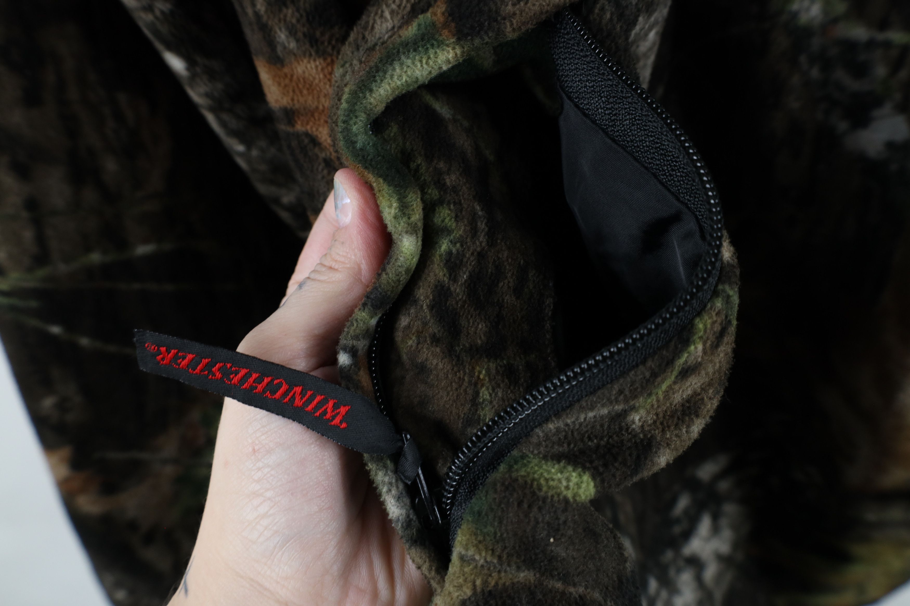 Vintage × Winchester Vintage Winchester Hunting Camouflage Fleece Full Zip Jacket Size US M / EU 48-50 / 2 - 6 Thumbnail