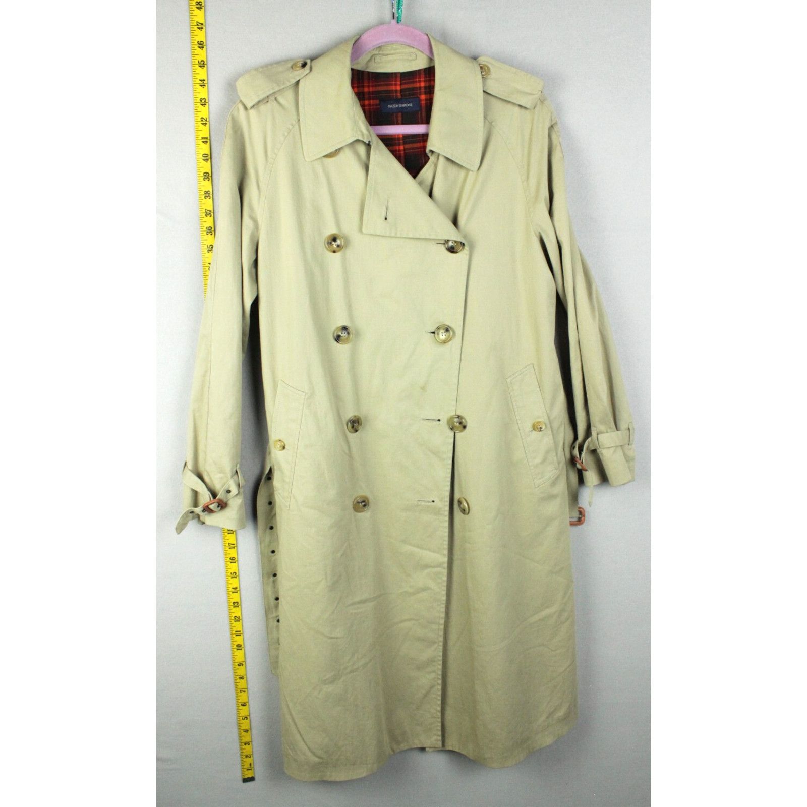 Piazza Sempione Piazza Sempione Double Breasted Trench Coat Hvy Wt Size 8.5 Size M / US 6-8 / IT 42-44 - 1 Thumbnail