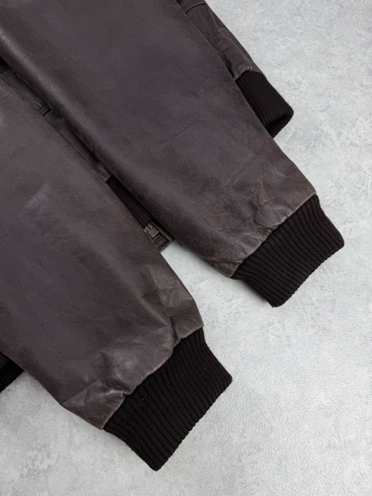 Genuine Leather Pall Mall Leather Bomber Jacket Brown Aviator Size L Size US L / EU 52-54 / 3 - 14 Thumbnail