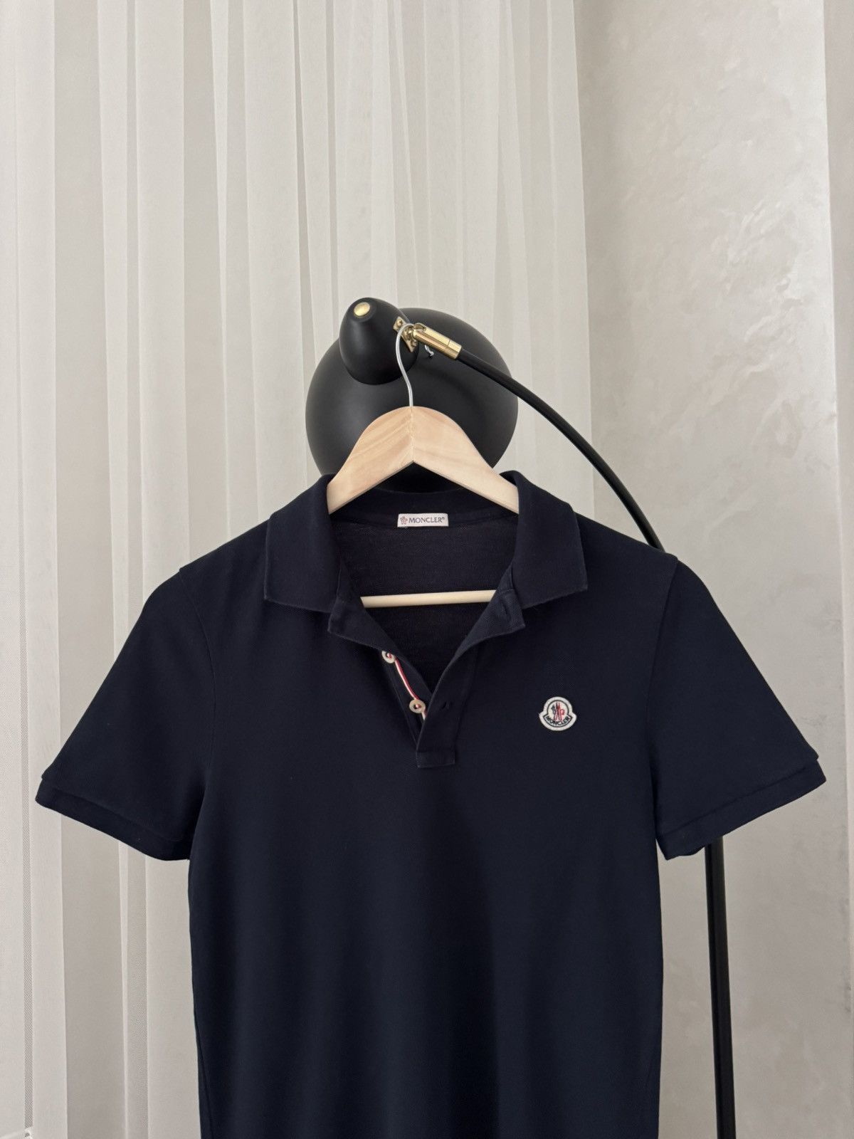 Moncler Italy Maglia Porto Manica Corta XS Blue Polo