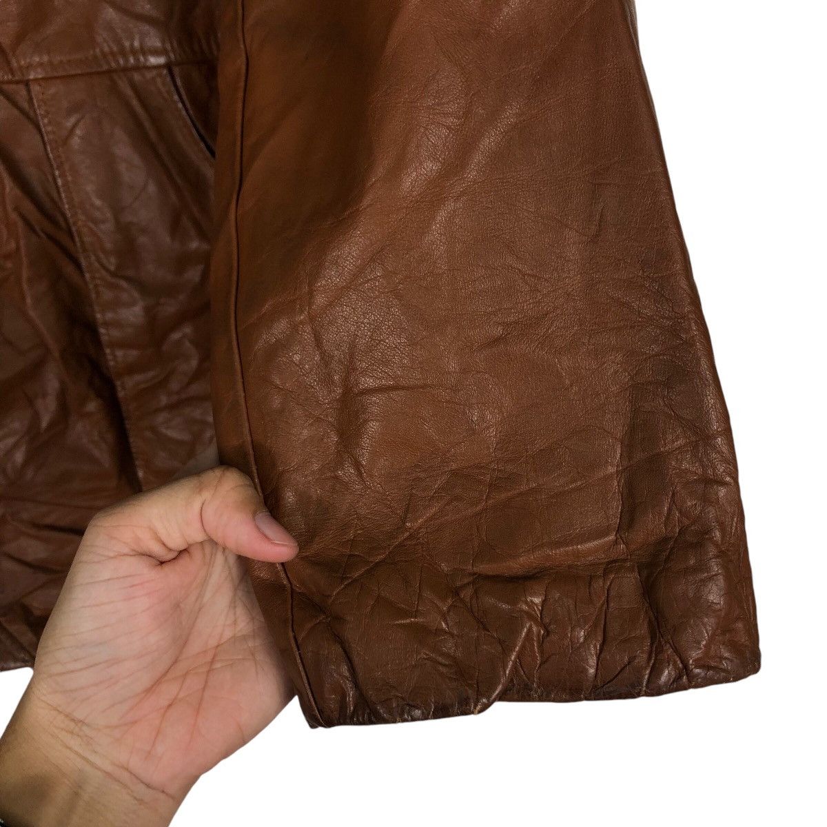Toyo Enterprises 📌Vintage Biker Leather Jacket Skalar Made in Usa Blanket Size US M / EU 48-50 / 2 - 16 Thumbnail