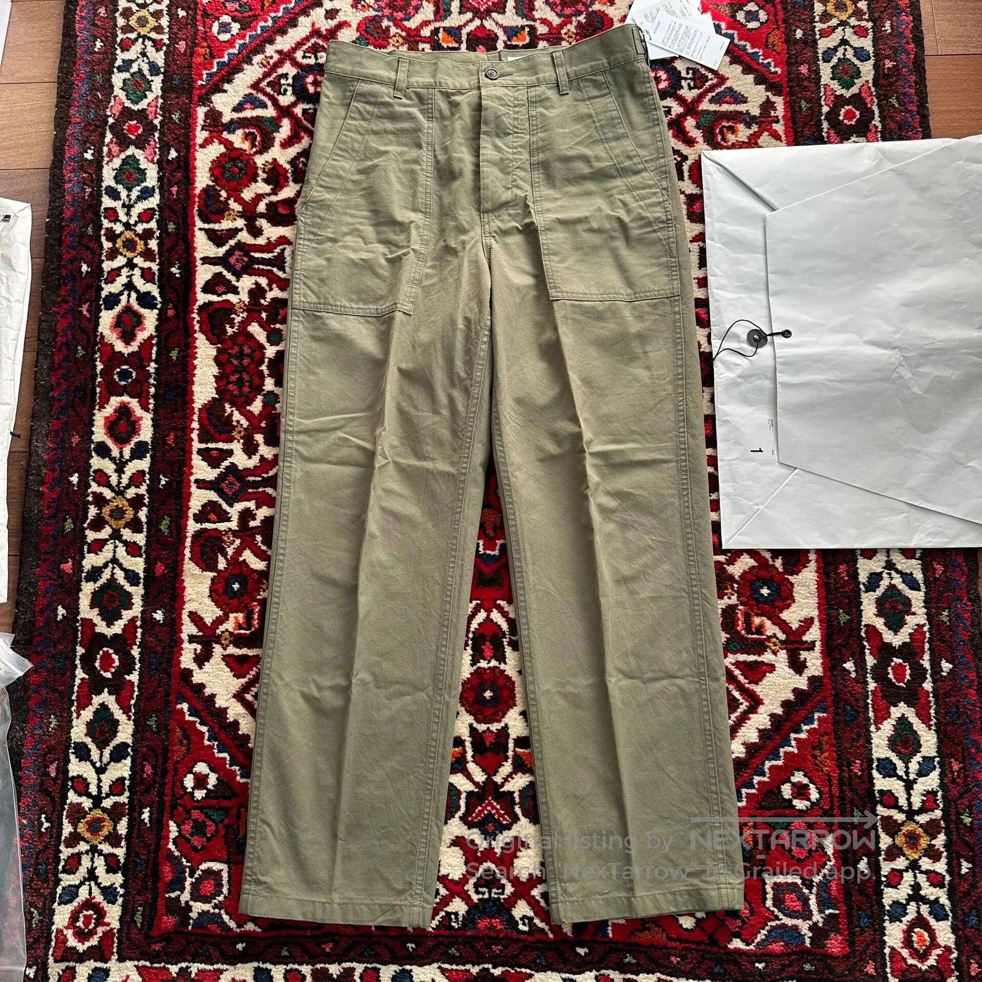 Visvim VISVIM 23AW ALDA PANTS in Green. Size US 26 / EU 42 - 2 Thumbnail