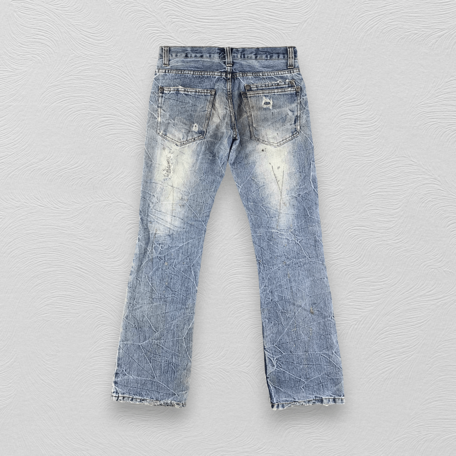 Japanese Brand Japanese Brand Nylous Clothing Jeans Distressed Denim KJ1805 Size US 30 / EU 46 - 2 Thumbnail