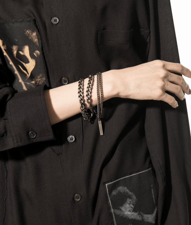 Yohji Yamamoto Yohji Yamamoto 6-WAY CURVED CHAIN BRACELET NECKLACE Size ONE SIZE - 11 Thumbnail
