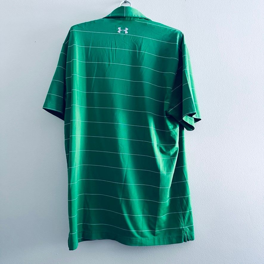 Under Armour Under Armour green striped polo Size US M / EU 48-50 / 2 - 3 Thumbnail