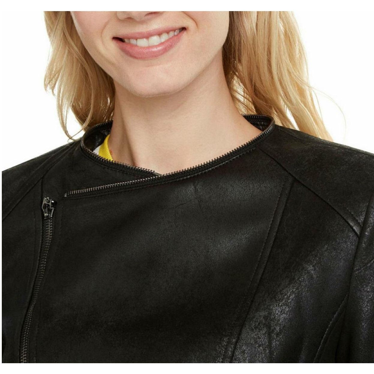 Desigual Desigual Millet NWT Black Zipper Motorcycle Jacket US Size 6 Size S / US 4 / IT 40 - 16 Thumbnail