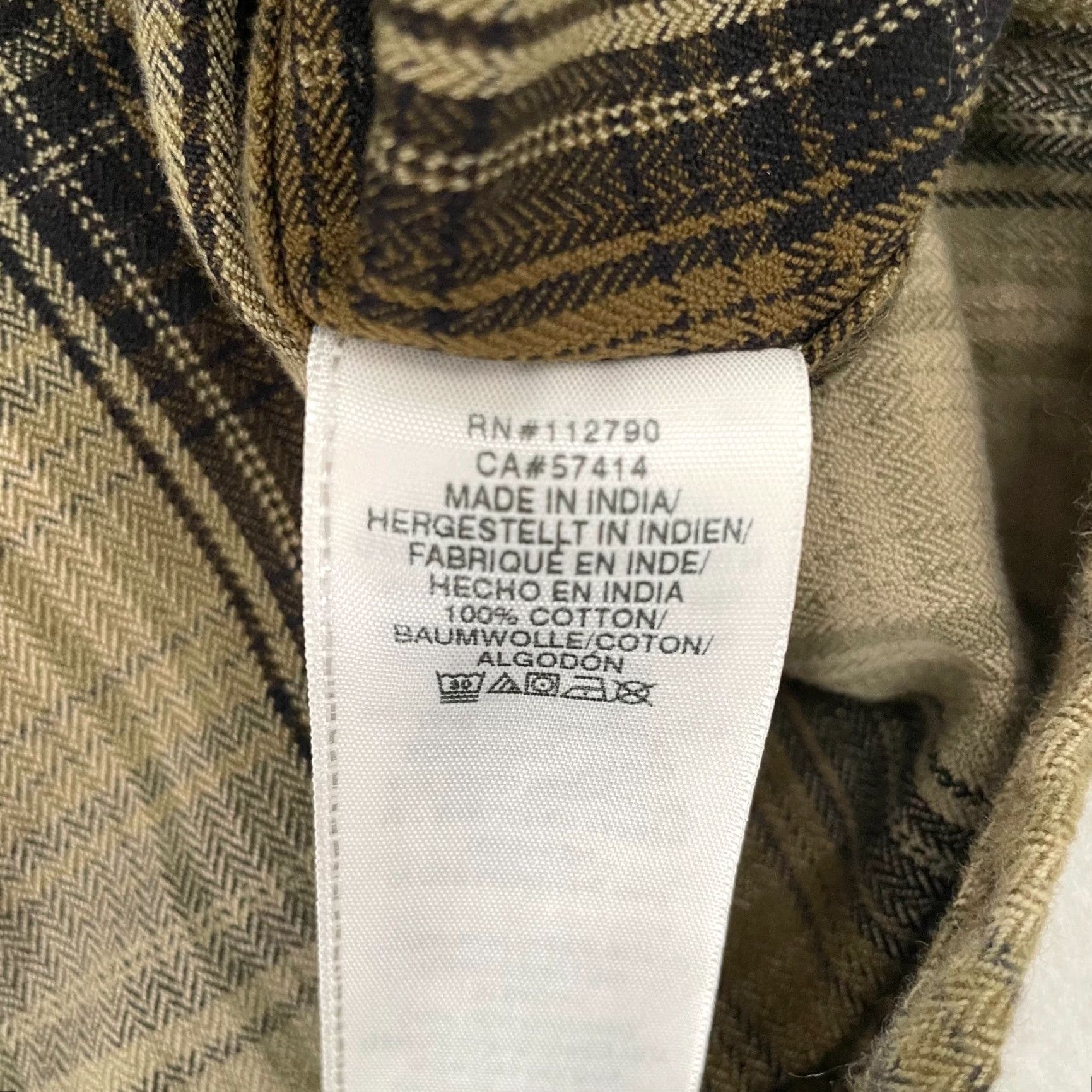 True Religion VINTAGE True Religion Shirt Adult Large Brown Flannel Long Sleeve Button-Up Mens L Plaid Classic Western Coffee Brown 90s Mens L Size US L / EU 52-54 / 3 - 7 Thumbnail
