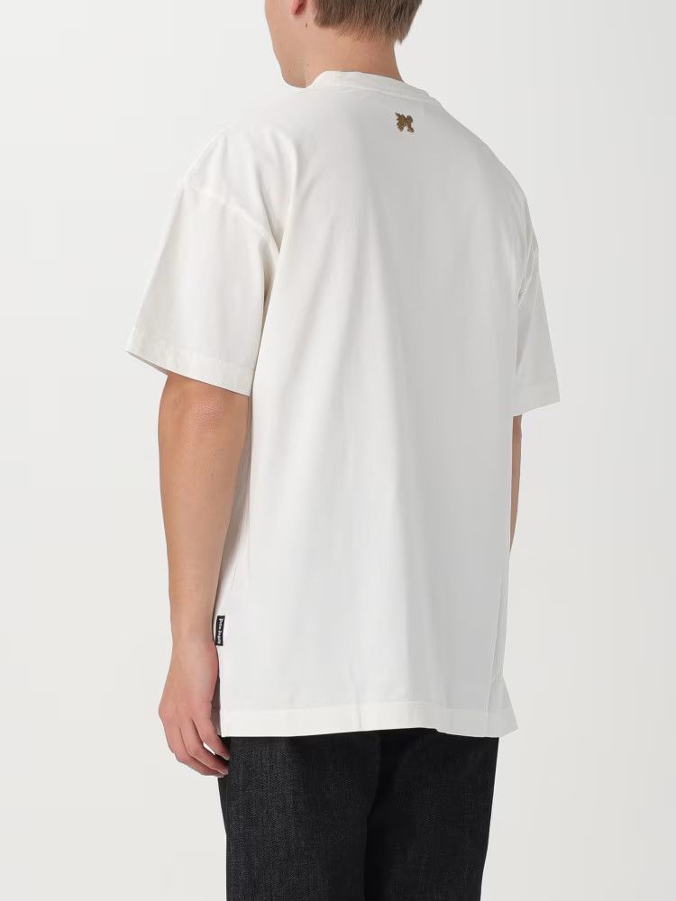 Palm Angels o1y0325 Logo Crewneck T-Shirt in White Size US M / EU 48-50 / 2 - 3 Thumbnail