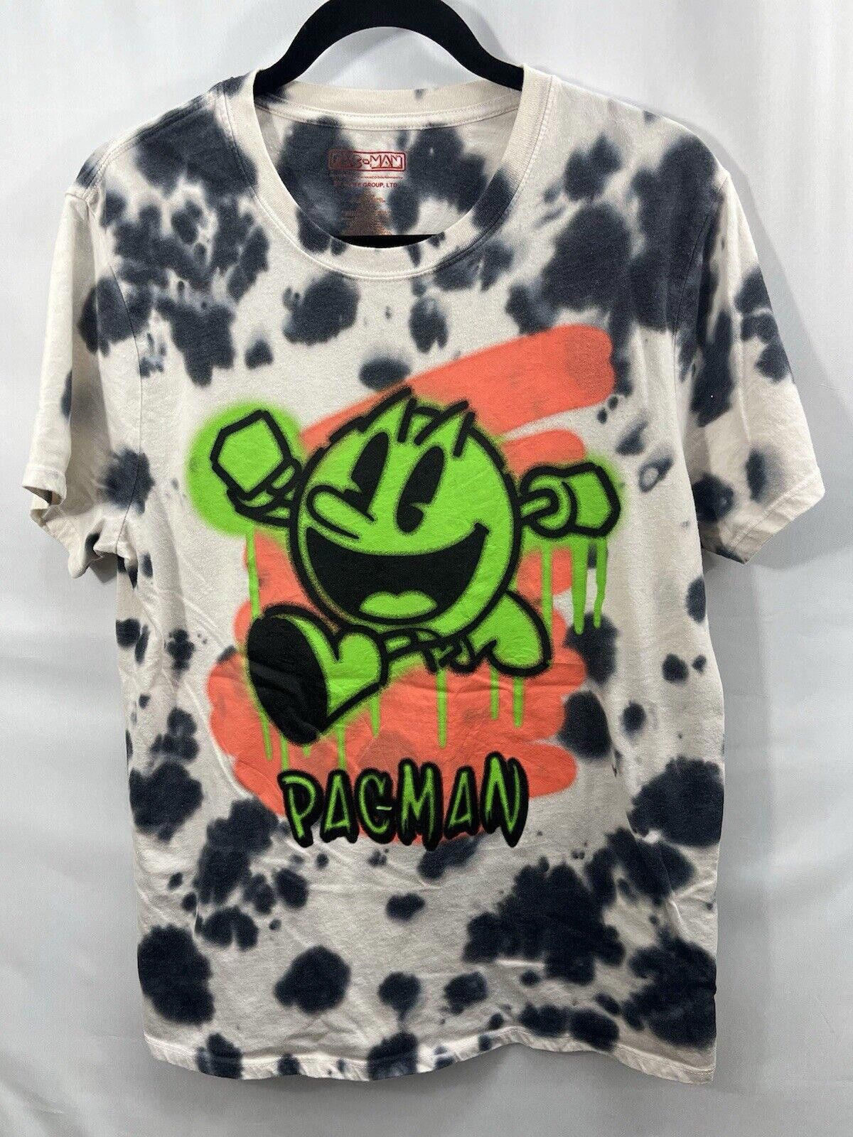 Designer Pac Man Black White Tie Dye Crew Neck Men's Size MEDIUM Size US M / EU 48-50 / 2 - 1 Thumbnail