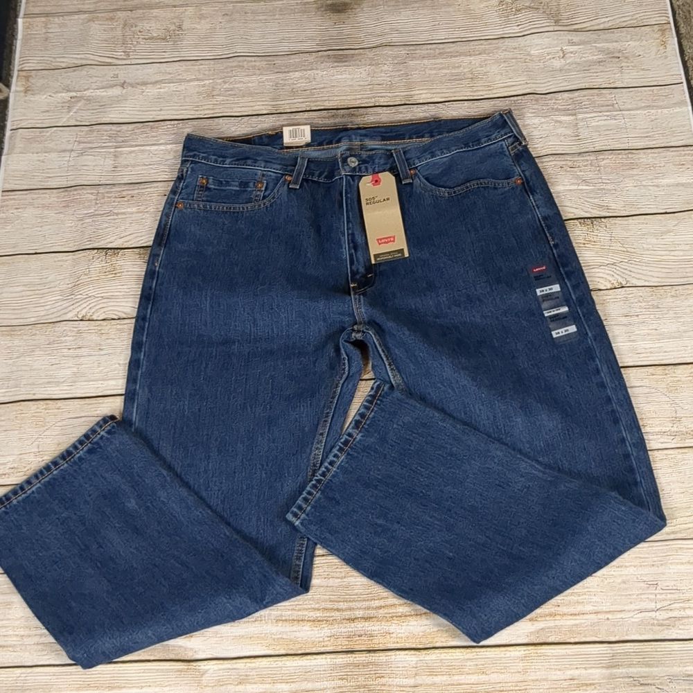 Levi's Levi's 505 regular straight leg jeans size 38x30 Size US 38 / EU 54 - 1 Thumbnail