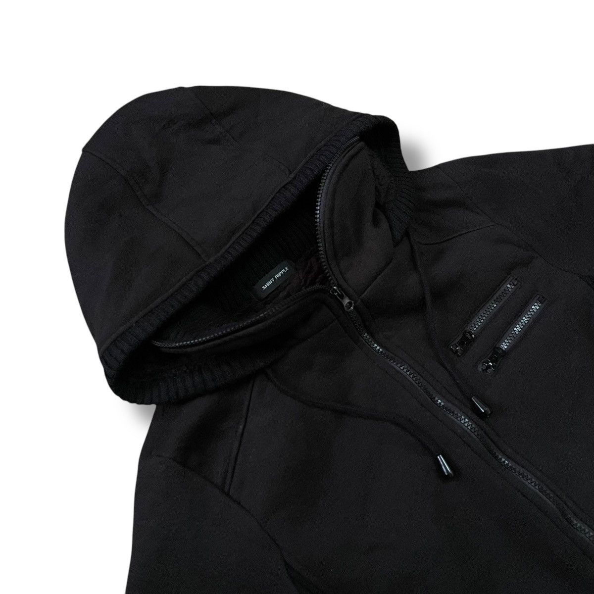 If Six Was Nine 🇯🇵 SHINY RIPPLE AVANT GARDE PUNK GOTHIC HOODIE JACKET Size L / US 10 / IT 46 - 8 Thumbnail