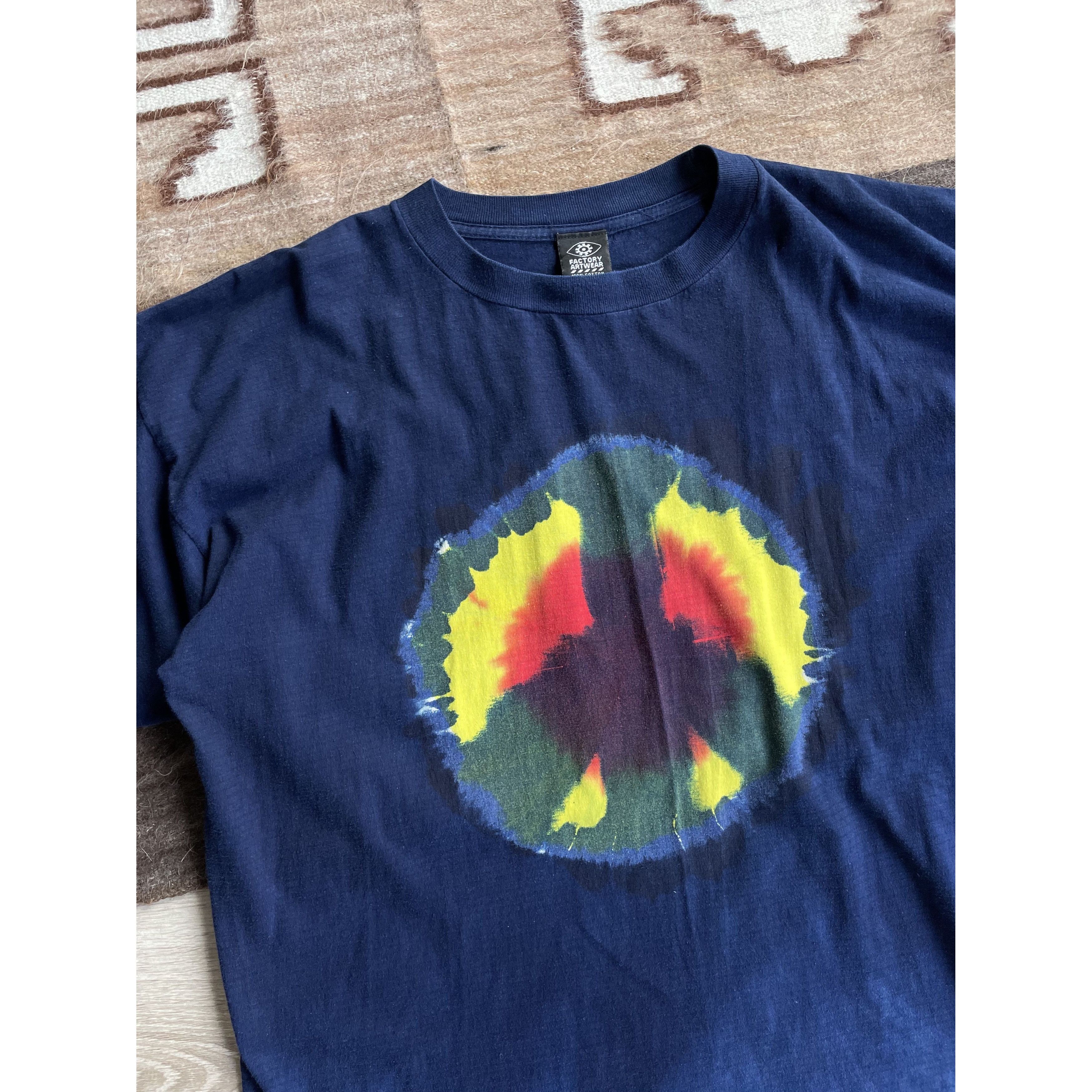 Vintage Peace Love Hippie y2k T Shirt 4690AC Size US XL / EU 56 / 4 - 3 Thumbnail