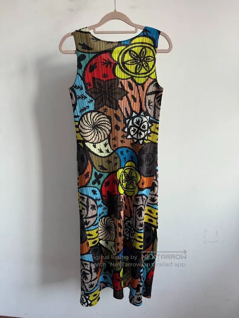 Issey Miyake Issey Miyake Black Tree of Life Dress Size L / US 10 / IT 46 - 2 Thumbnail