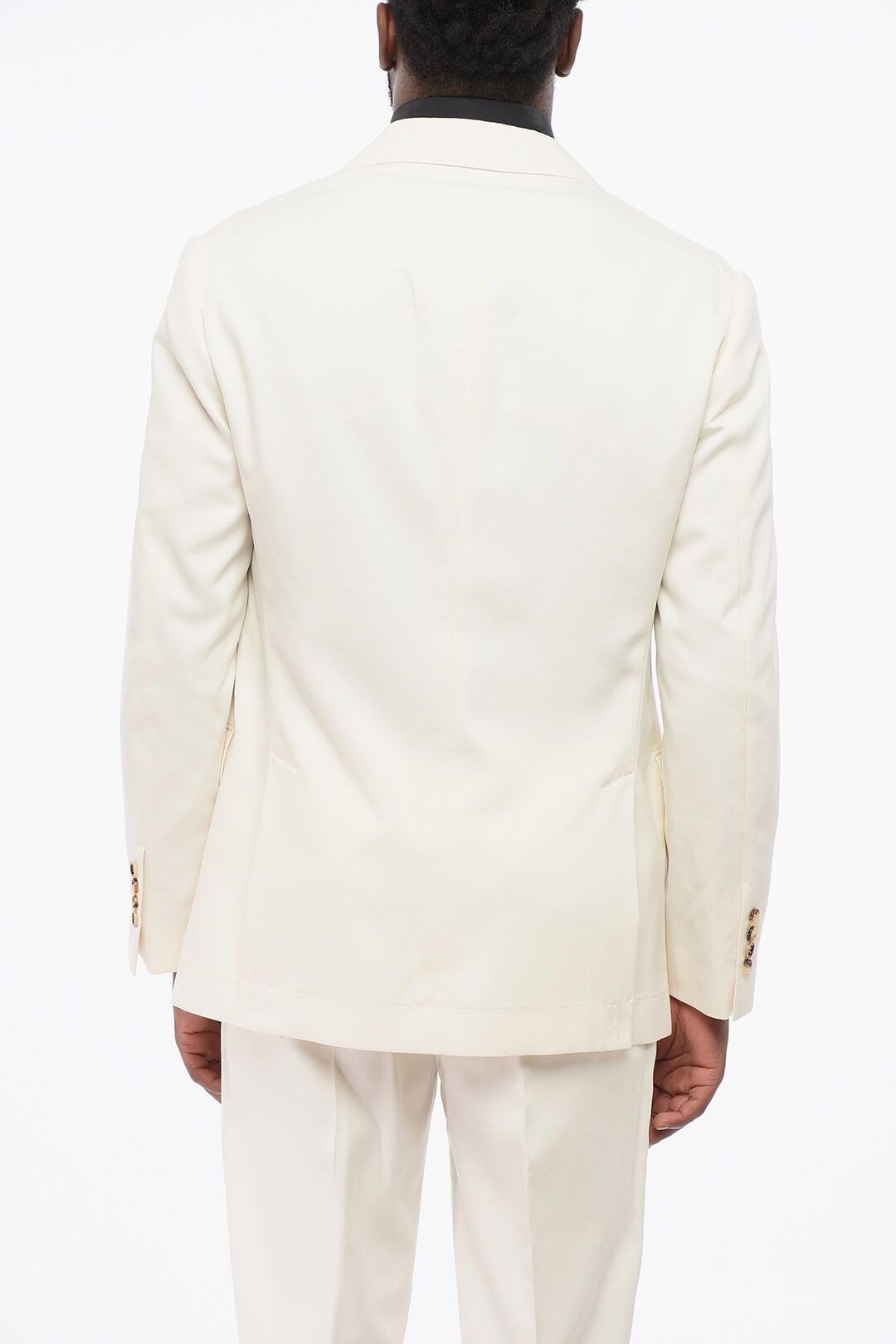 Brunello Cucinelli og1mm0725 Half-lined Silk Blazer in Off White Size US M / EU 48-50 / 2 - 3 Thumbnail