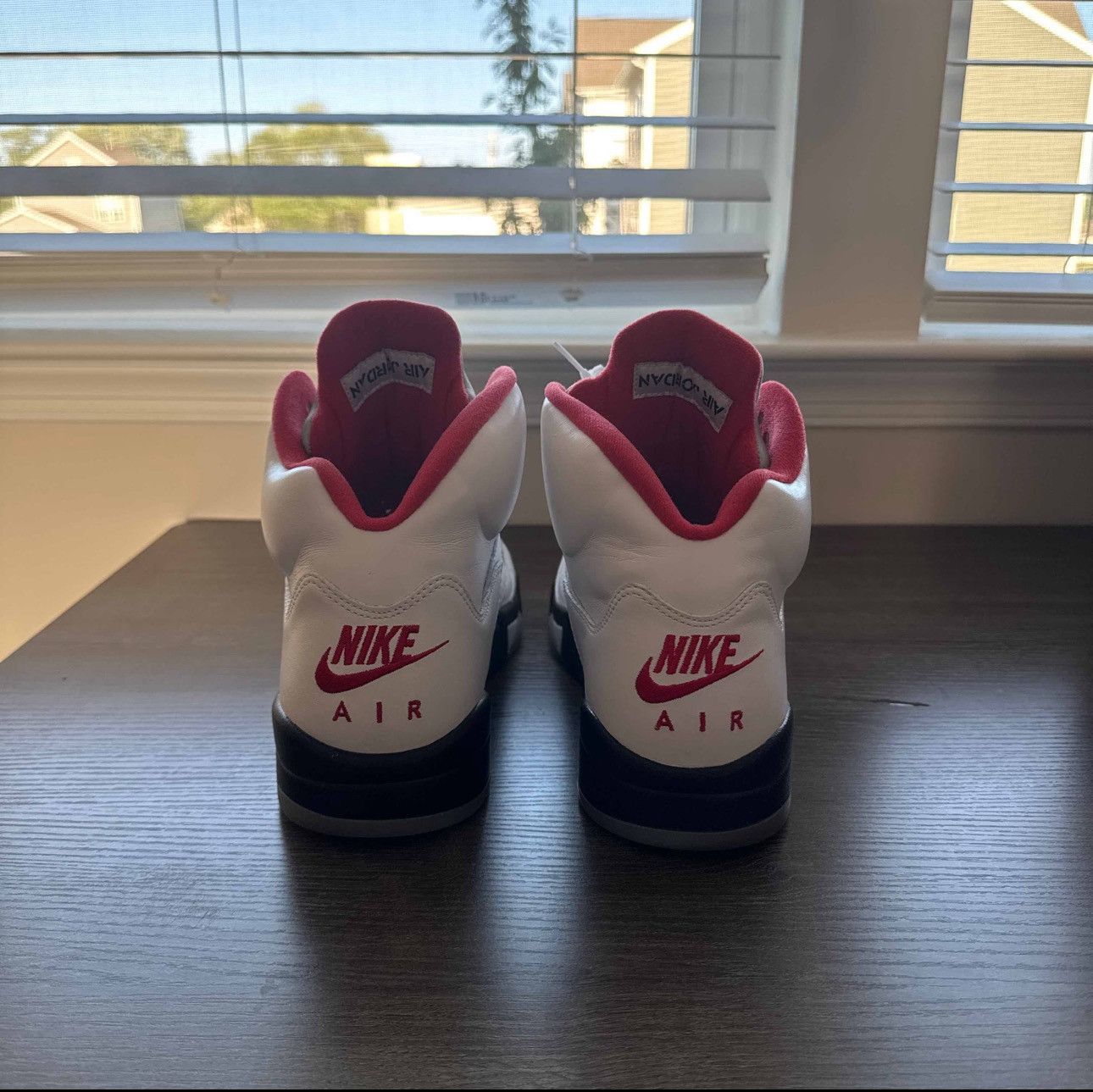 Jordan Brand Air Jordan 5 Retro “White Fire Red” 2020 Size US 12 / EU 45 - 4 Thumbnail