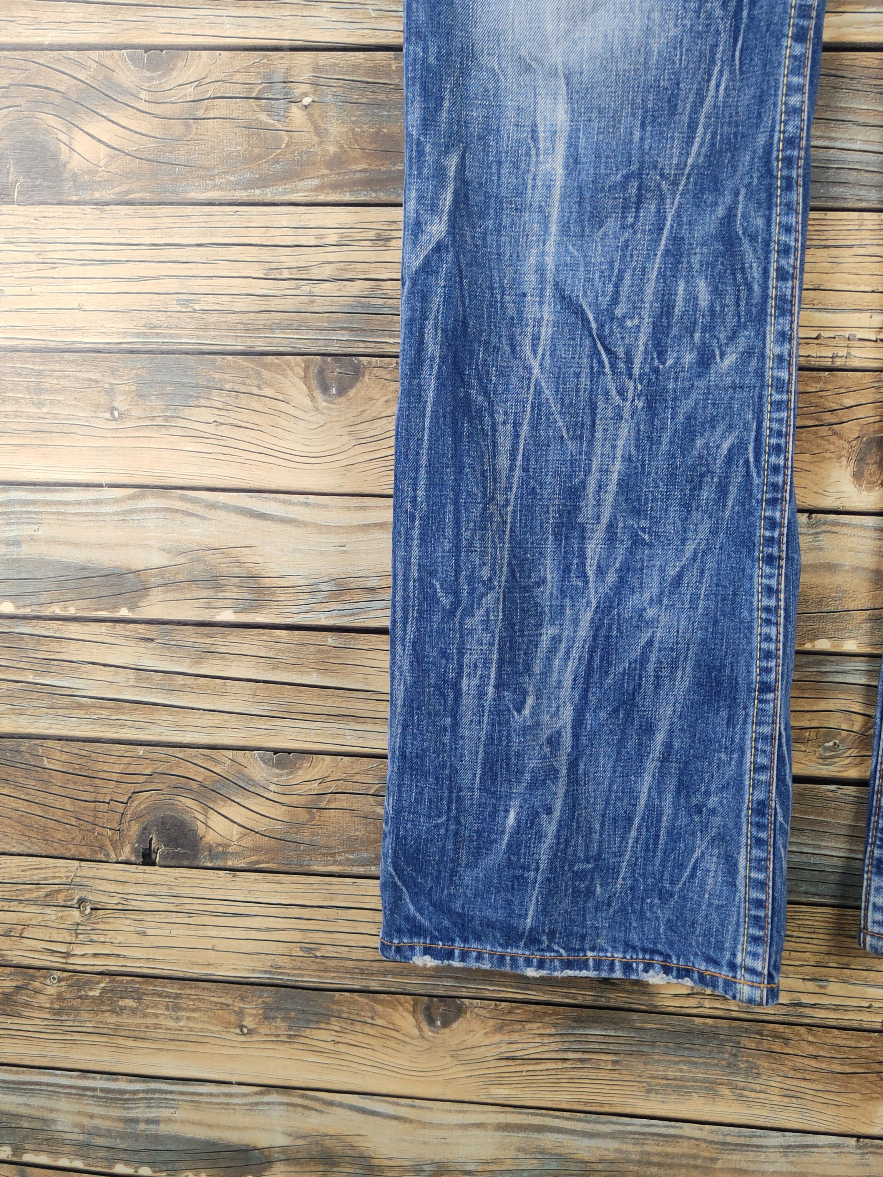 Levi's DL Levi's Blue Distressed Ripped Denim Jeans #1963 Size US 32 / EU 48 - 4 Thumbnail
