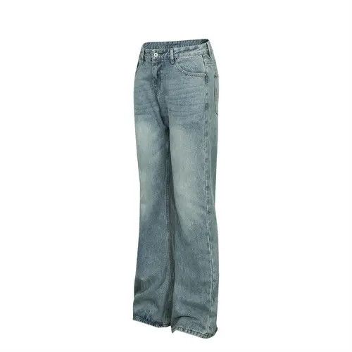 Japanese Brand × Jean Pants American washed loose straight wide-leg jeans y2k Size US 32 / EU 48 - 2 Thumbnail