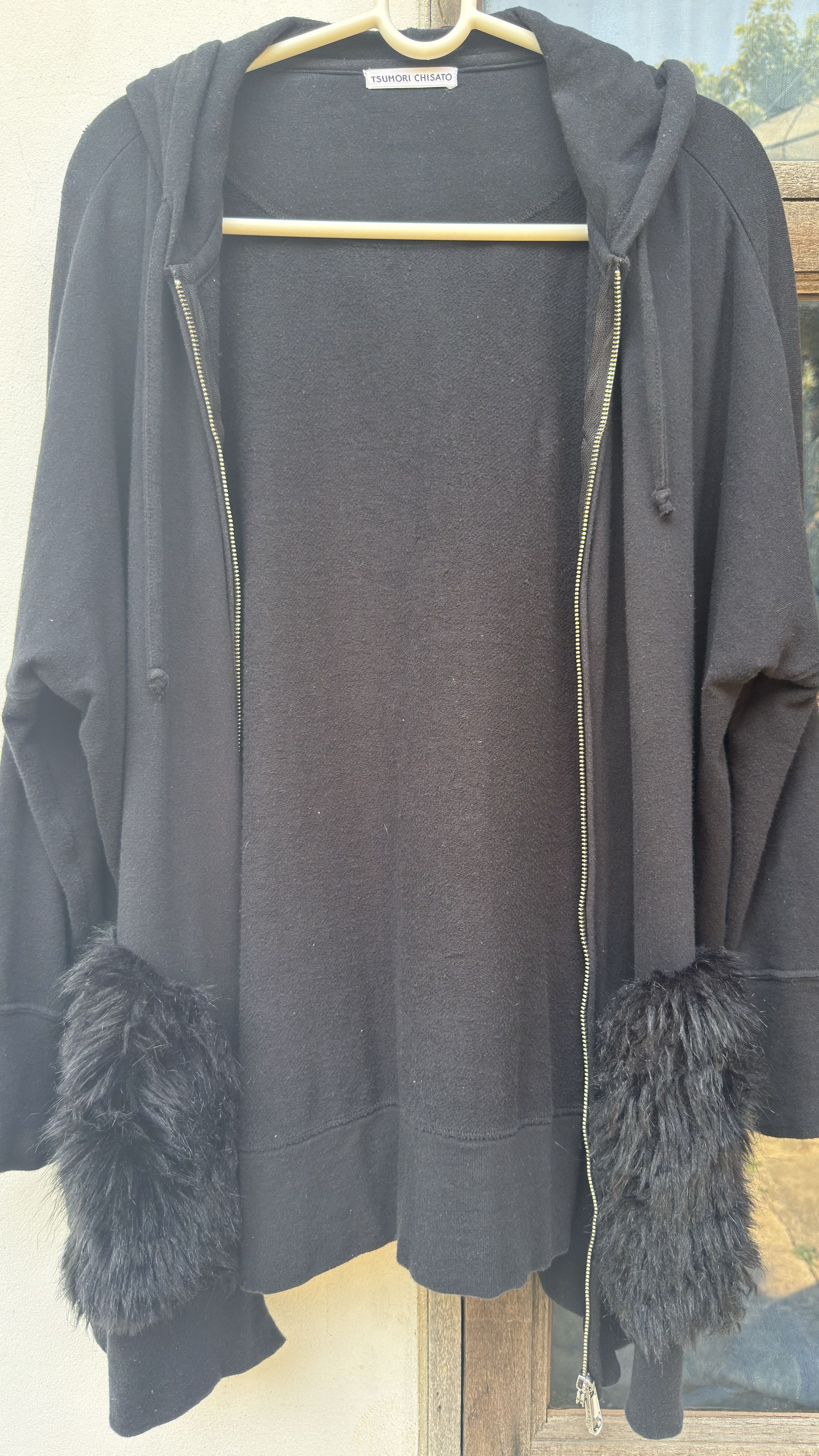 Tsumori Chisato Fur Pocket Double Zip-Up Hoodie Size US M / EU 48-50 / 2 - 1 Thumbnail