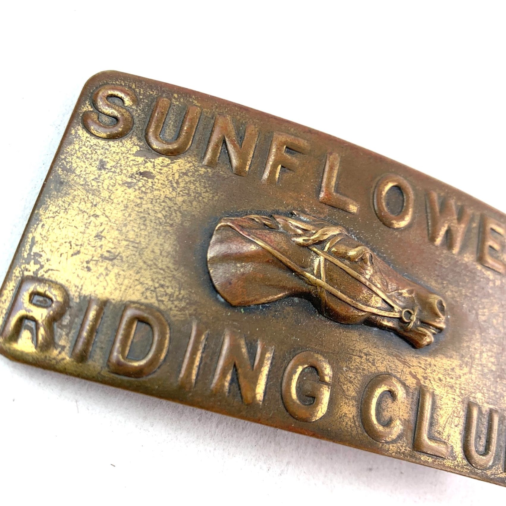 Sunflower VINTAGE Sunflower Riding Club 3D Metal Belt Buckle Men Western Buckle Tungsten? Size ONE SIZE - 2 Thumbnail