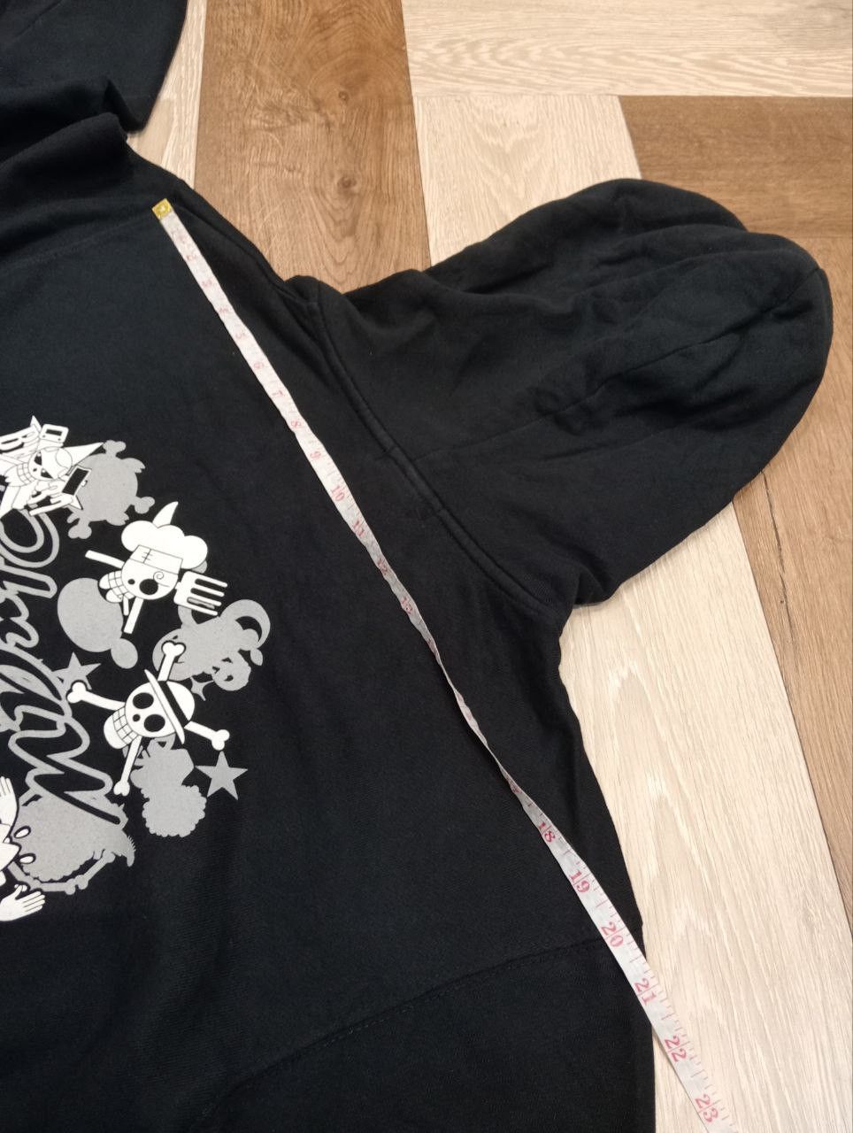 Japanese Brand BANDAI ONE PIECE STRAW HAT CREW HOODIE - SIZE XL BLACK Size US XL / EU 56 / 4 - 13 Thumbnail