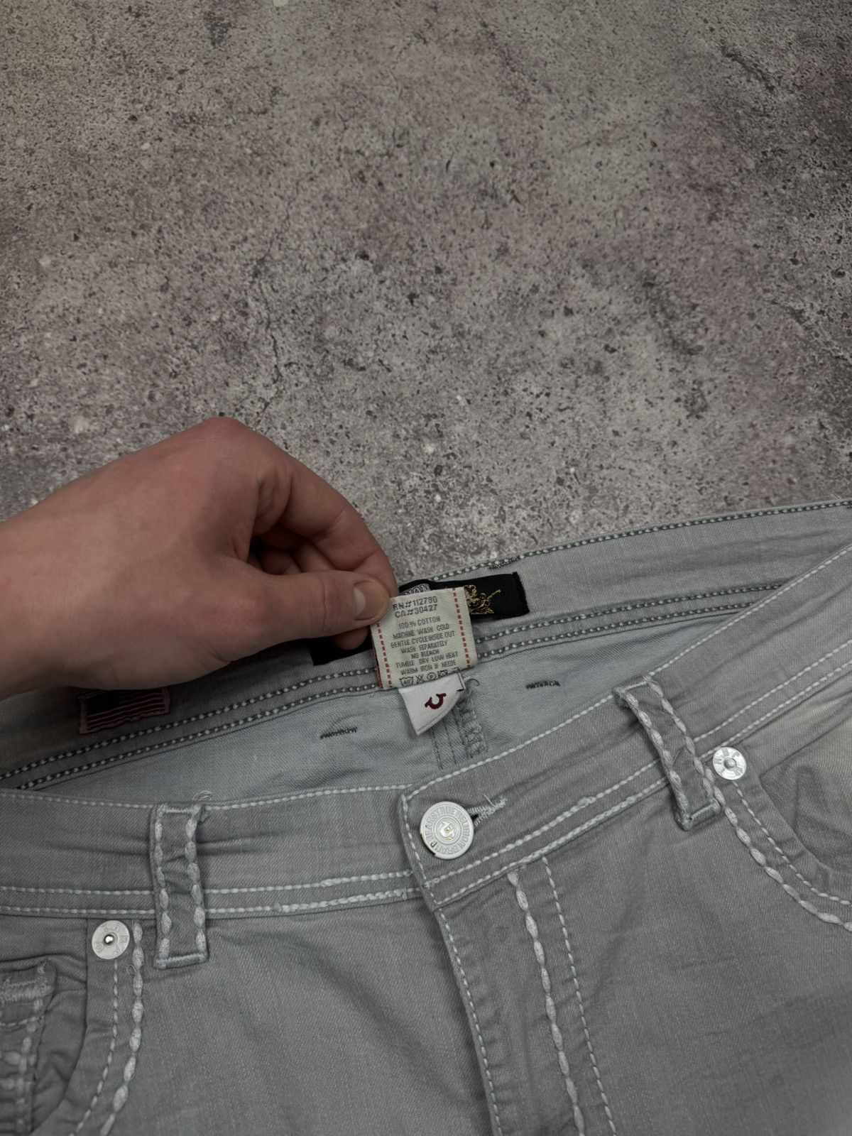 True Religion Vintage True Religion Y2K Baggy Flared Japanese Silver Jeans Size US 36 / EU 52 - 7 Thumbnail