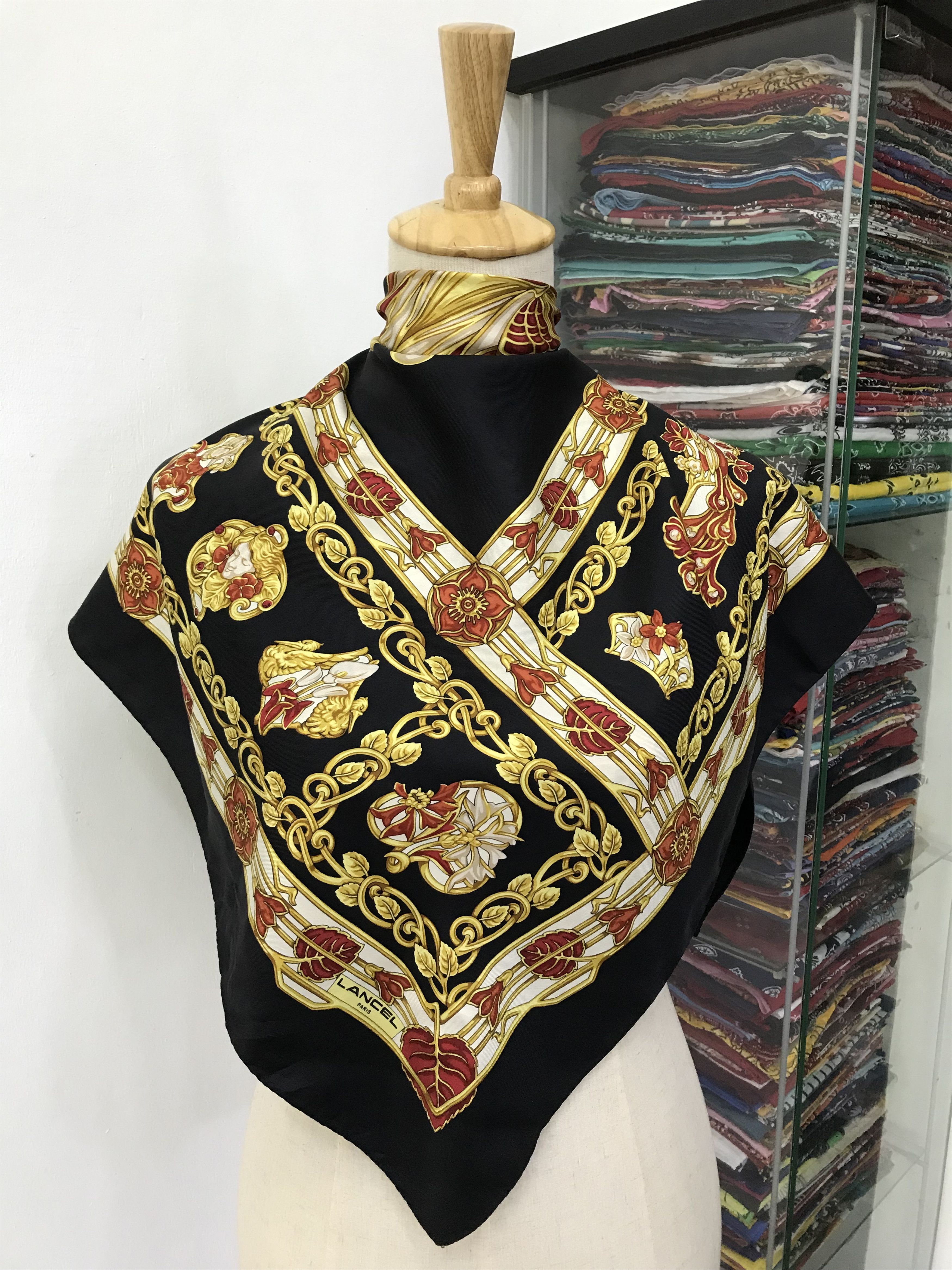Lancel Vintage Lancel Silk Scarf Size ONE SIZE - 1 Thumbnail
