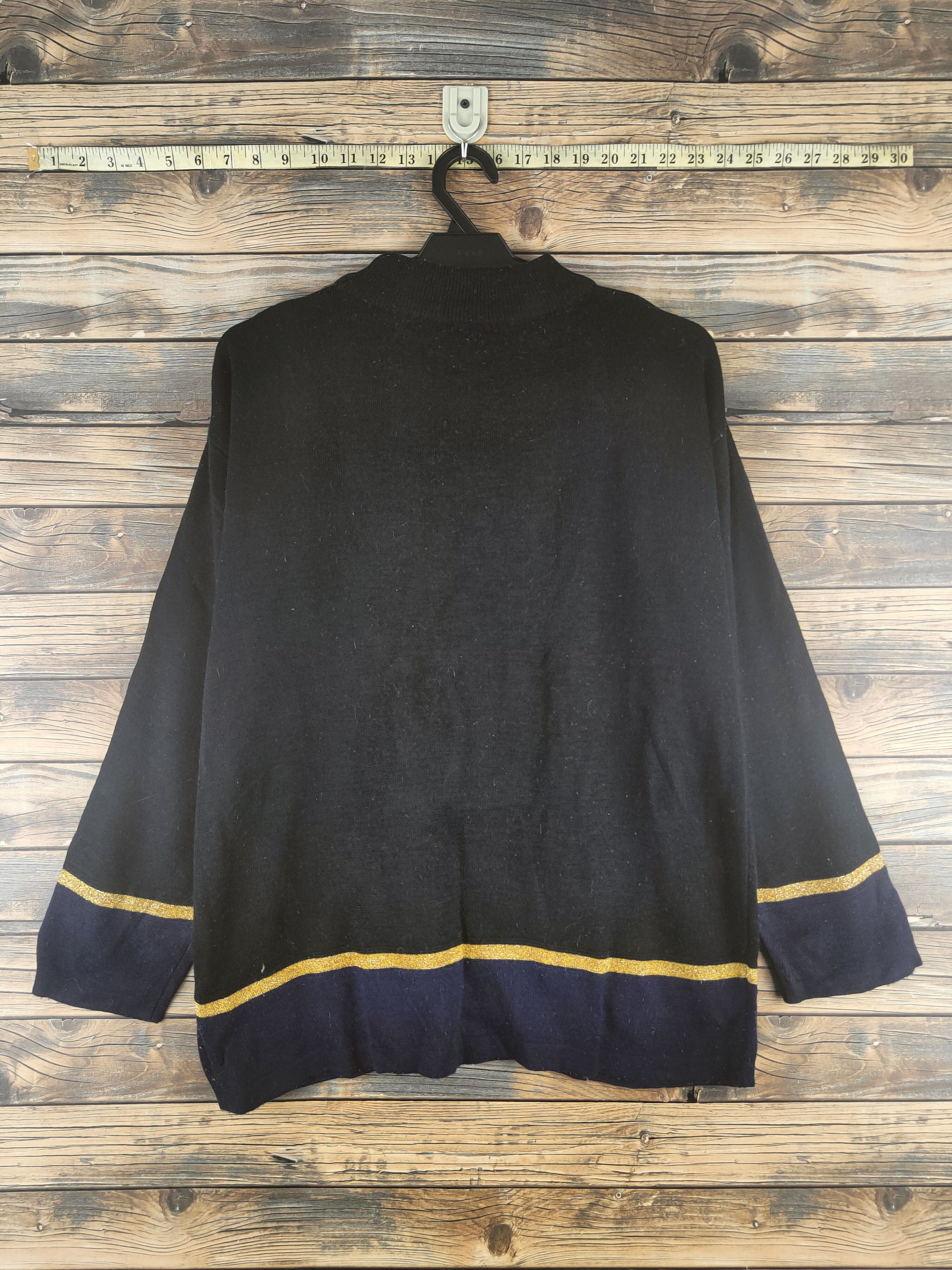 Japanese Brand DL Japanese Brand Black Knitwear Sweatshirts #46-471 Size L / US 10 / IT 46 - 8 Thumbnail