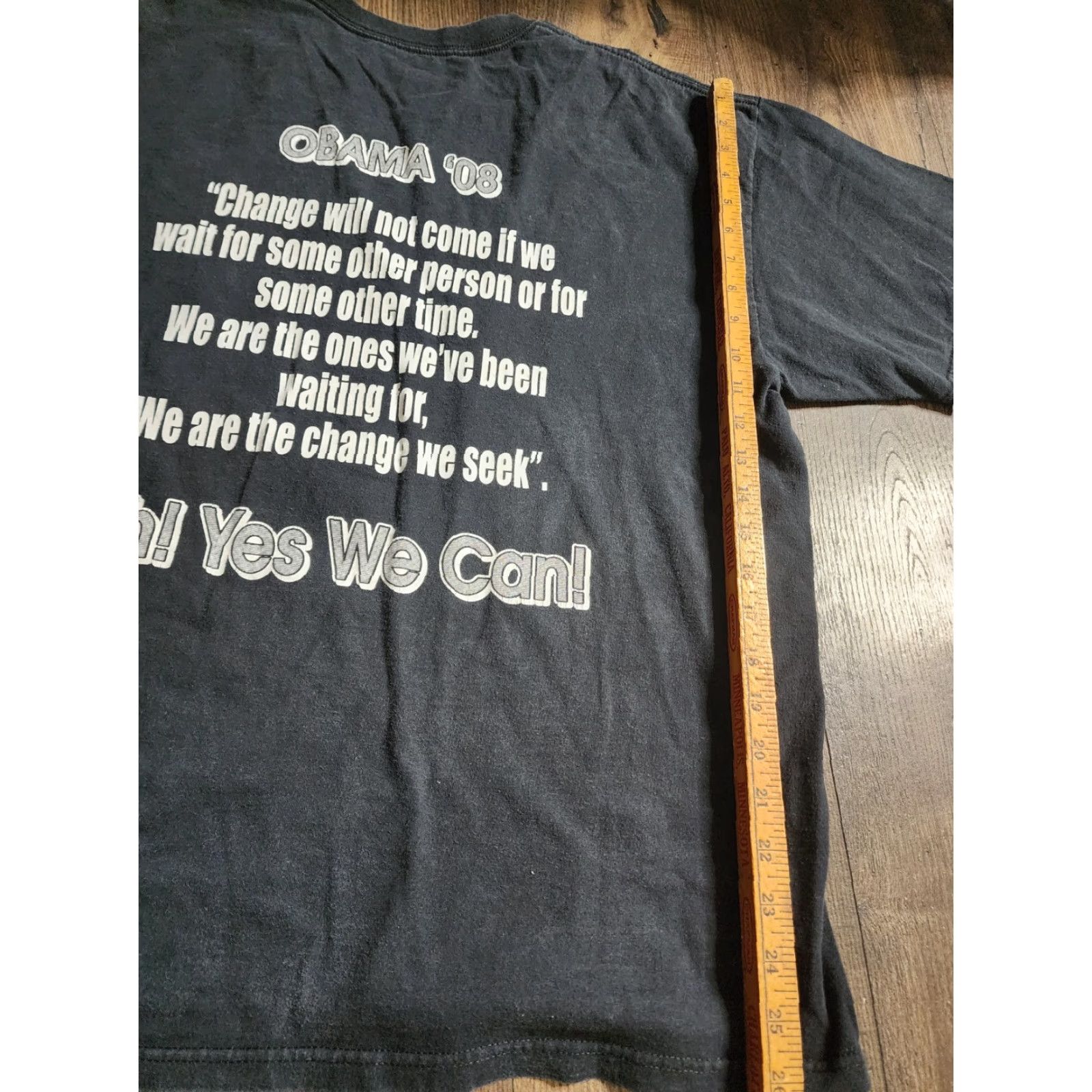 Nike Nike Barack Obama MLK The Change Dream Double-Sided 90s Political T Shirt XL Mens Black 2008 Size US XL / EU 56 / 4 - 3 Thumbnail