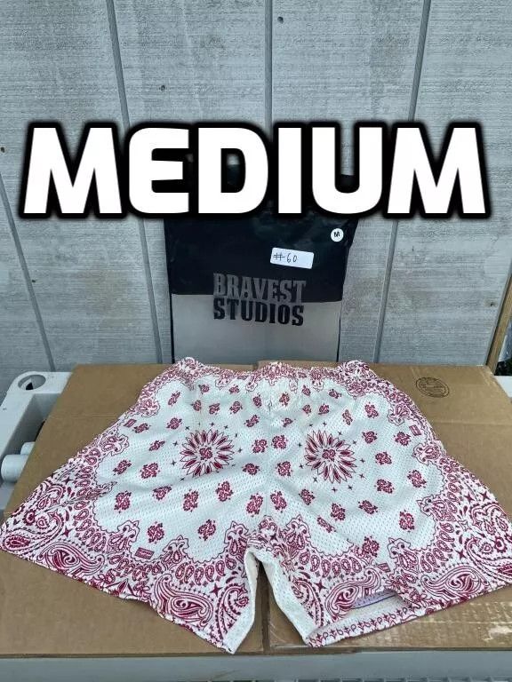 ⚡️Bravest Studios Cream Paisley Shorts M Medium NEW⚡️