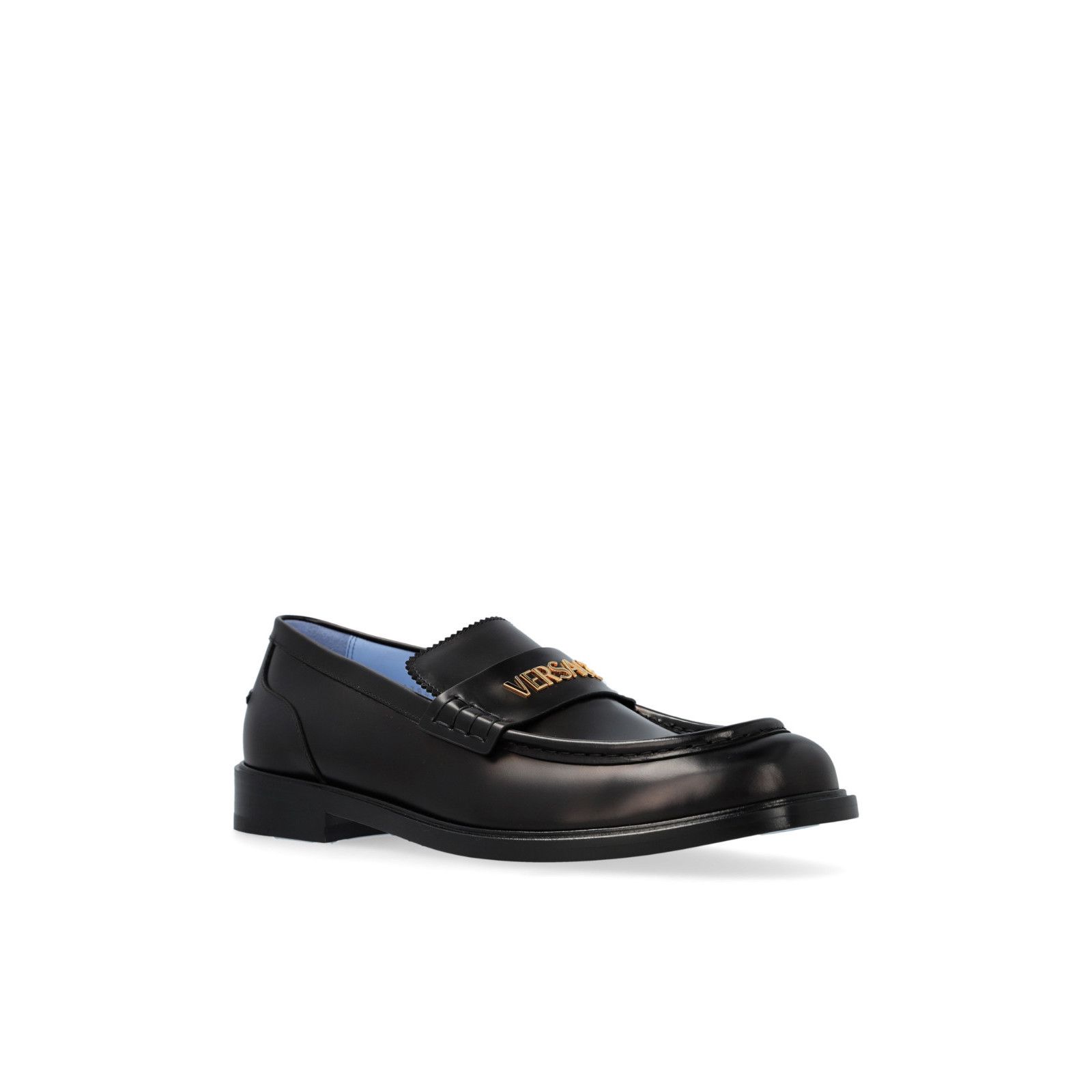 Versace VERSACE Black Leather Shoes Type Loafers New And Authentic ( Size US 12 / EU 45 - 2 Thumbnail