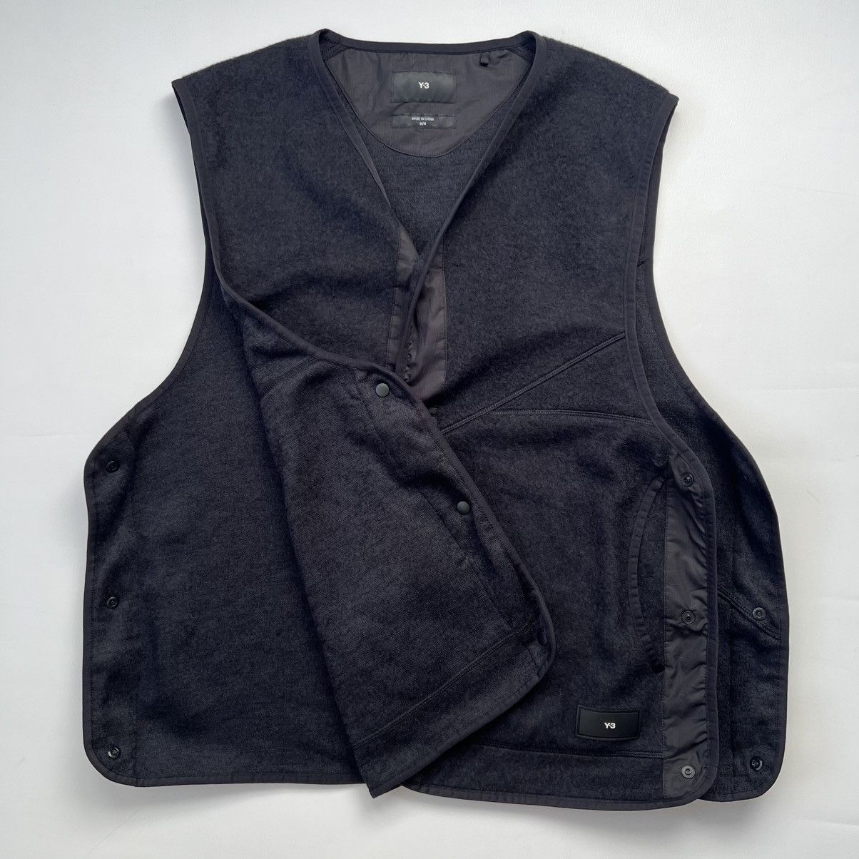 Y-3 Adidas x Yohji Yamamoto wool fleece vest Size US M / EU 48-50 / 2 - 7 Thumbnail