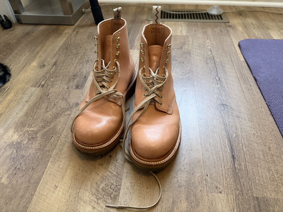 Unmarked Super Natural Veg Tan Crepe Sole Boots Size 8D