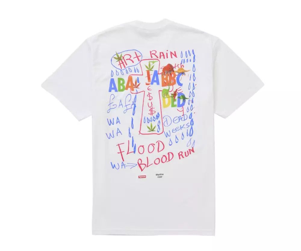 Supreme Supreme Martine Rose Lee Scratch Perry Tee White Size (M) Size US M / EU 48-50 / 2 - 2 Thumbnail