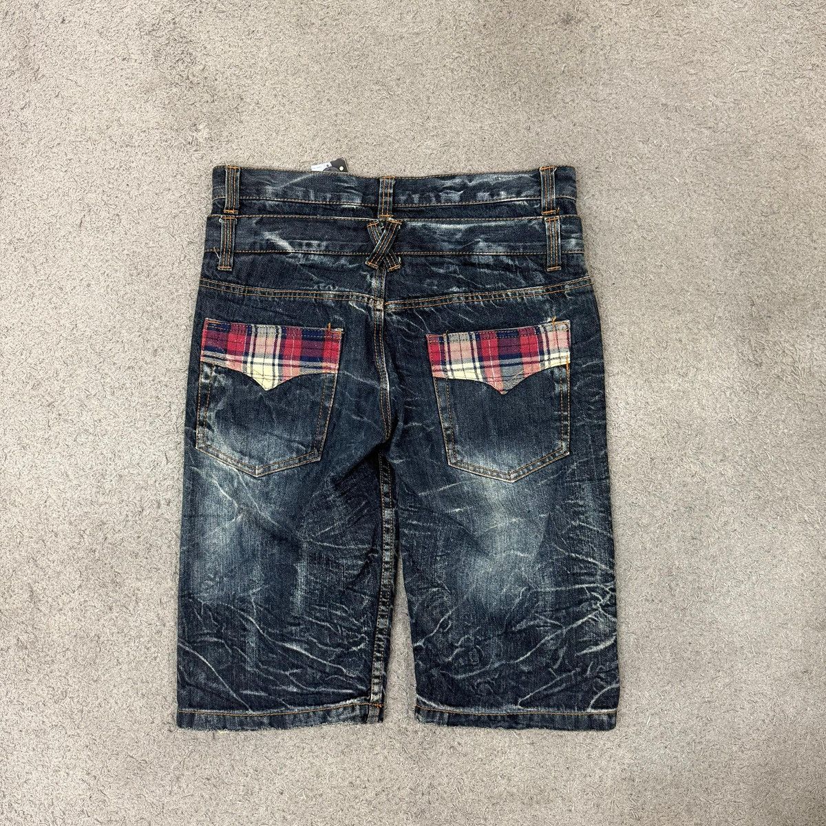 Japanese Brand NYLAUS Double Waist Shorts Jeans Vintage Japanese Brand Size US 32 / EU 48 - 6 Thumbnail