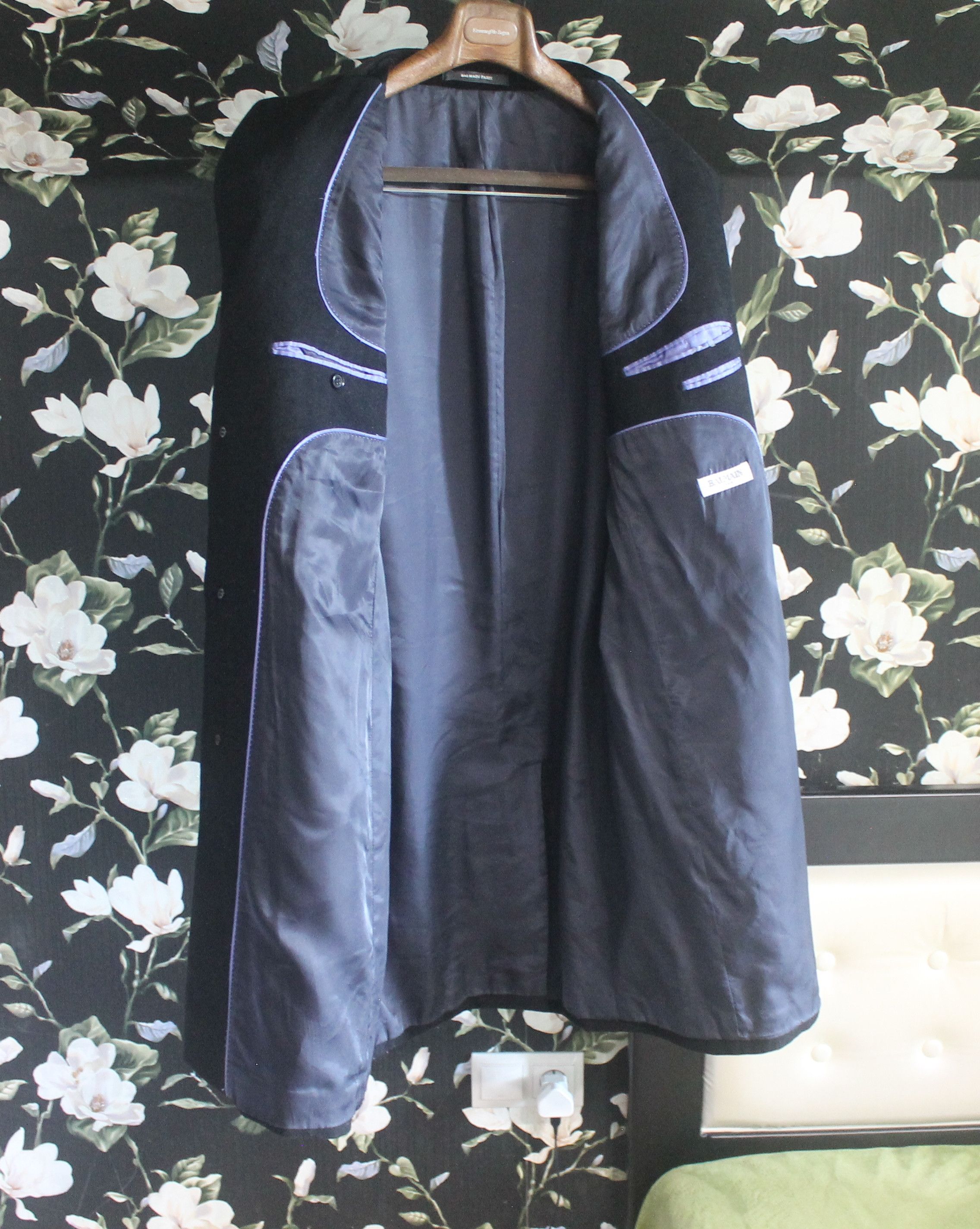 Balmain Balmain Paris Classic Woll Silk Coat Size US M / EU 48-50 / 2 - 5 Thumbnail
