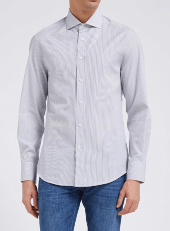Brunello Cucinelli Shirt in Open White Size US M / EU 48-50 / 2 - 1 Preview