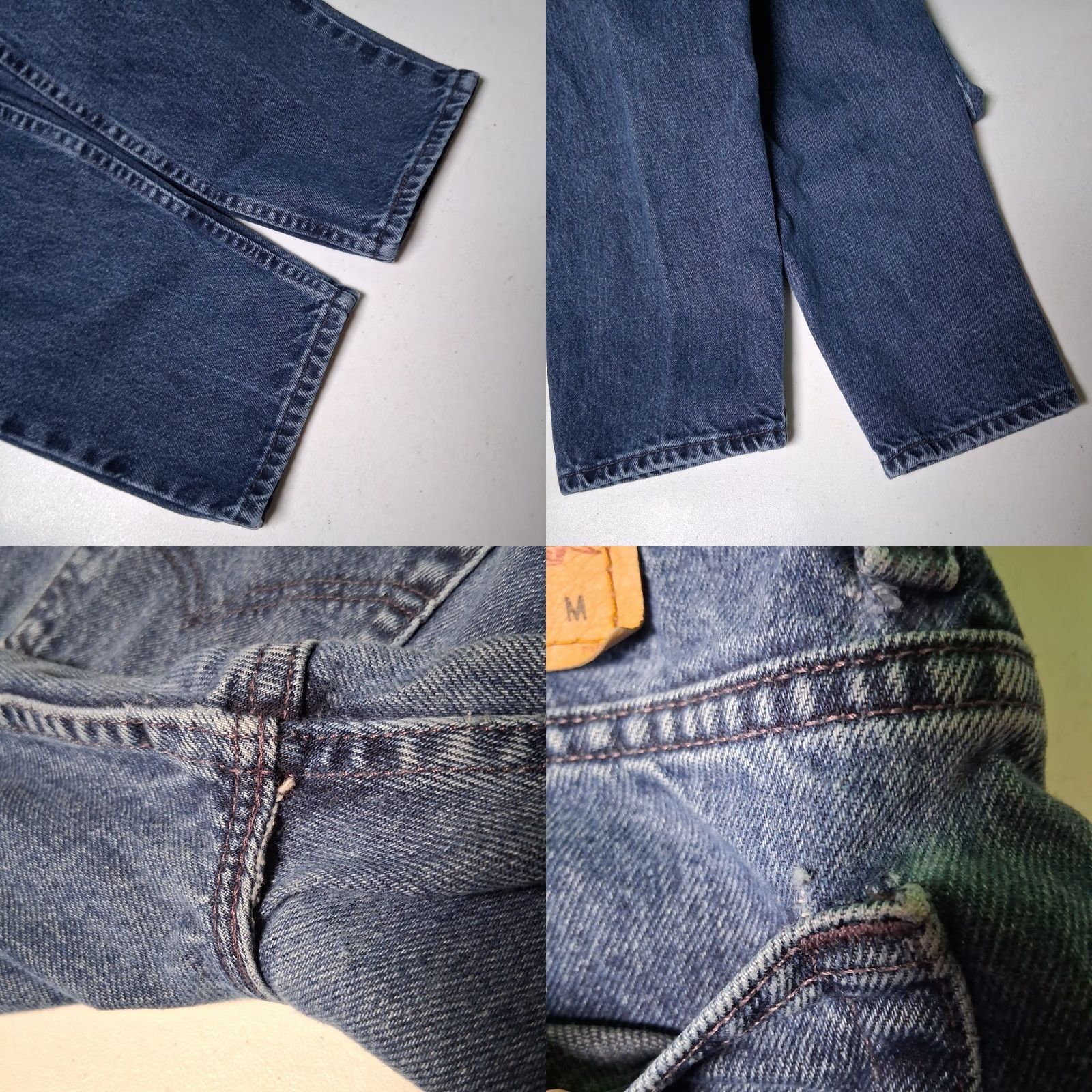 Levi's VINTAGE Levi's 551 Jeans Women Size 14 Med Relaxed Fit Tapered Leg Blue Denim Jeans 5-Pocket Womens 90s USA Made Size 36" / US 14 / IT 50 - 8 Thumbnail
